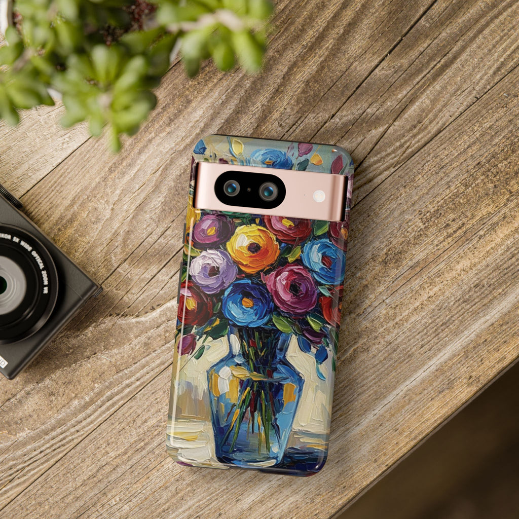 Floral Luxury Oil Painting Illusion Tough Case — Floral Art Phone Case for Art Lovers