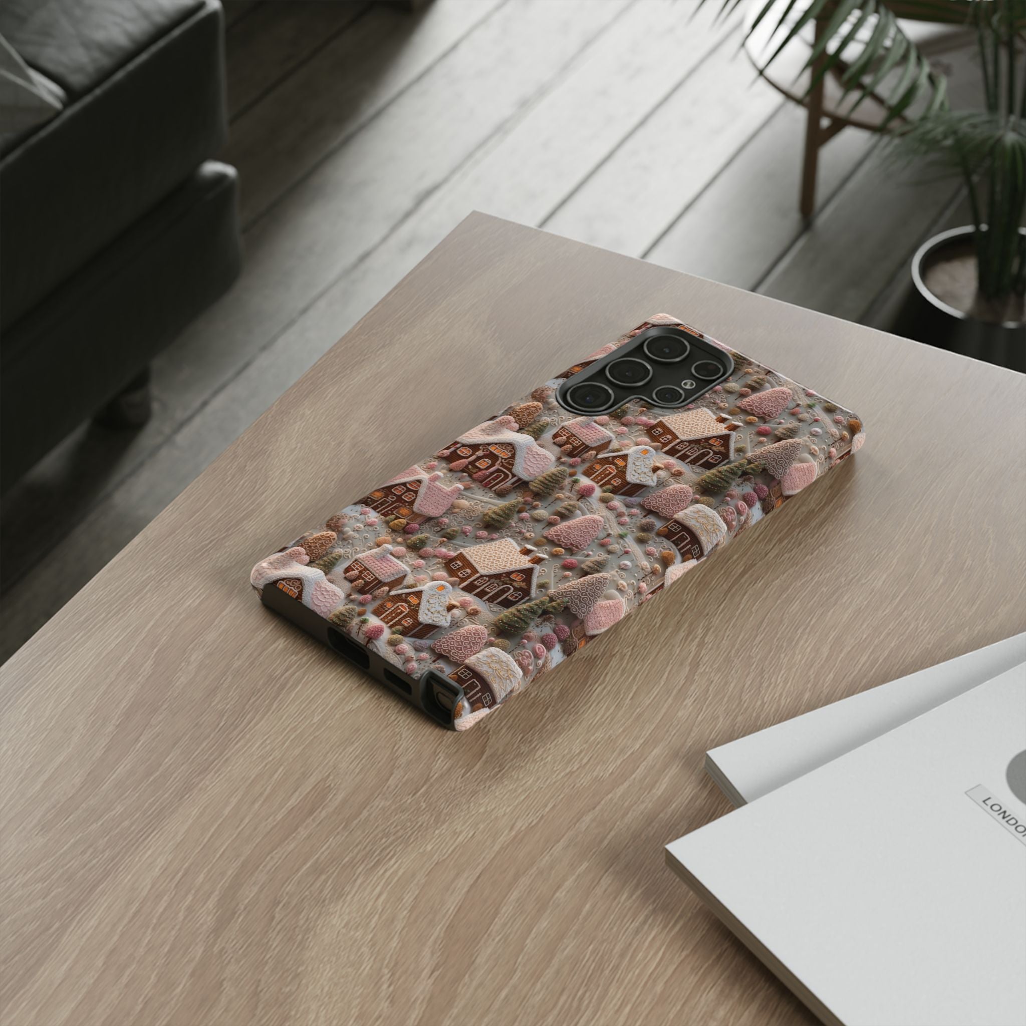 Gingerbread House 3D Phone Case Durable for iPhone Samsung Gift iPhone 15, 14, 13 Samsung Pixel Gift for Mom Accessory Gift for Her