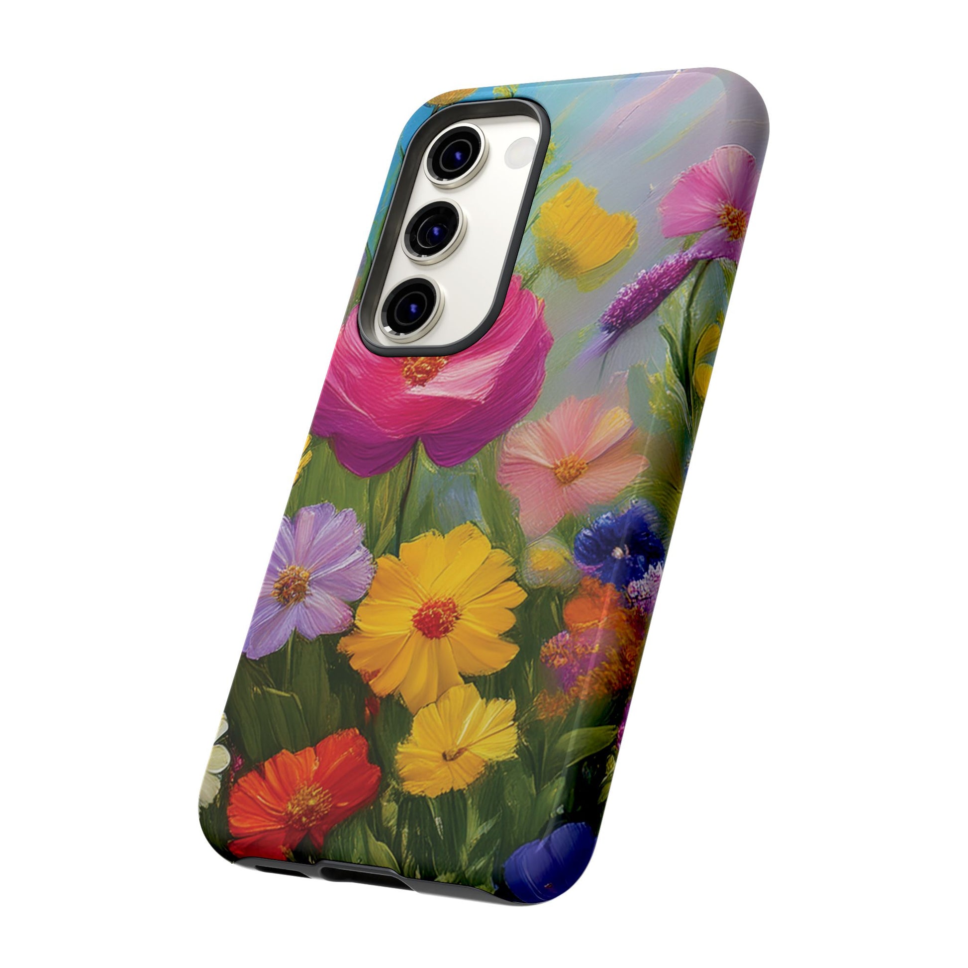 Vibrant Wildflower Painting Phone Case Hand-Painted Floral Art Design | Bright Nature-Inspired Cover | Perfect Gift for Flower Lovers iPhone & Galaxy