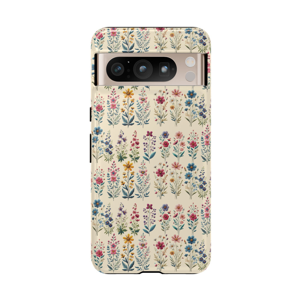 Best Beautiful Wildflower Phone Case Floral Design for iPhone, Galaxy, and Google Durable Protection Gift for Her Case iPhone 15, Samsung iPhone Gift for Her