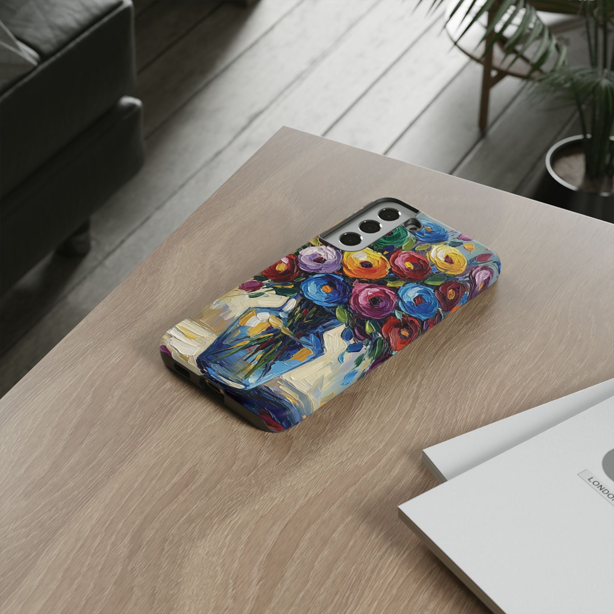 Floral Luxury Oil Painting Illusion Tough Case — Floral Art Phone Case for Art Lovers