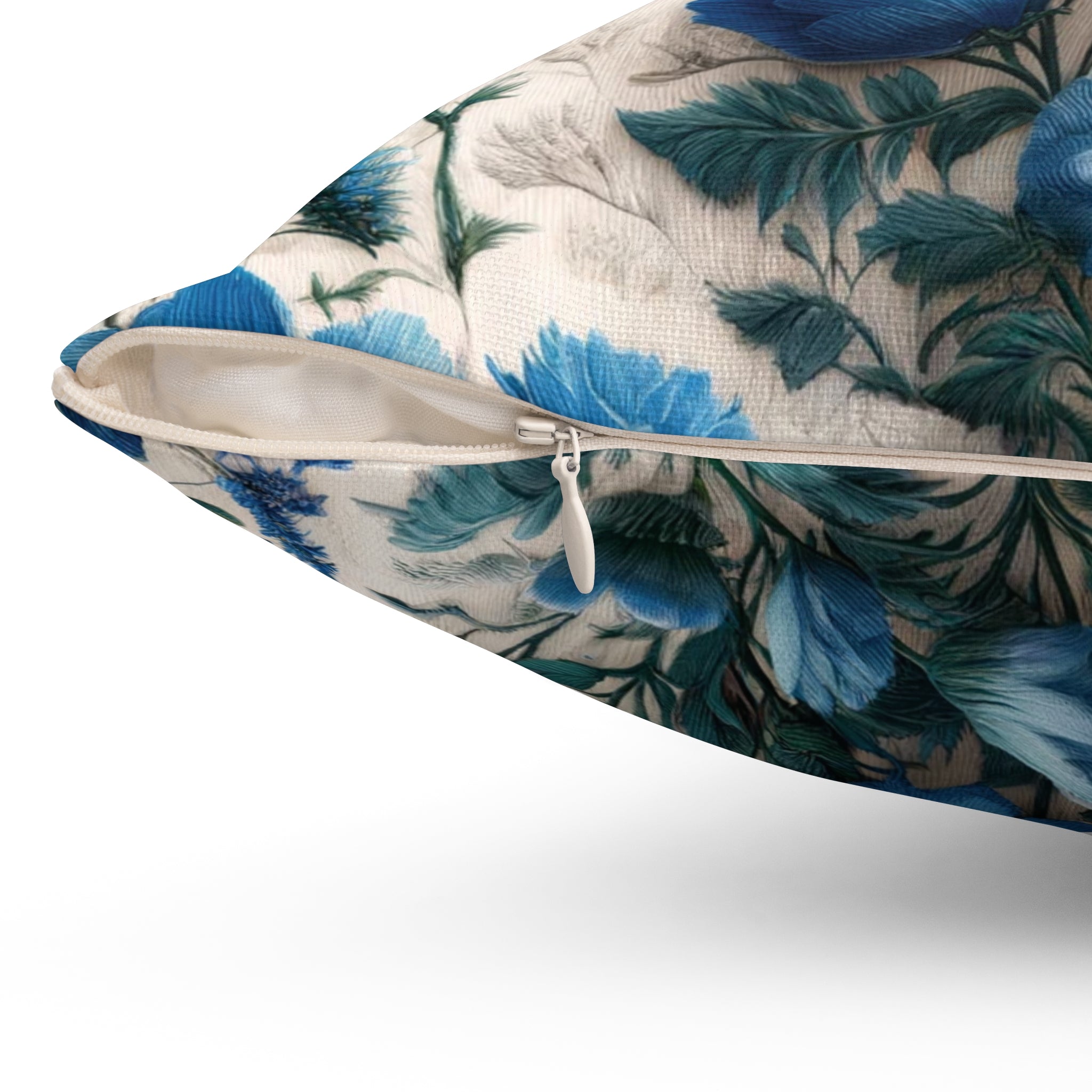 Blue Wildflower Square Pillow Add a Touch of Nature to Your Home Decor | Premium Quality, Soft, and Durable | Perfect for Couch, Bed, or Chair | Elegant Floral Bedrooms, Soft,Pillow Gift New House, Bridal Shower Gift - MRSBYVALLE