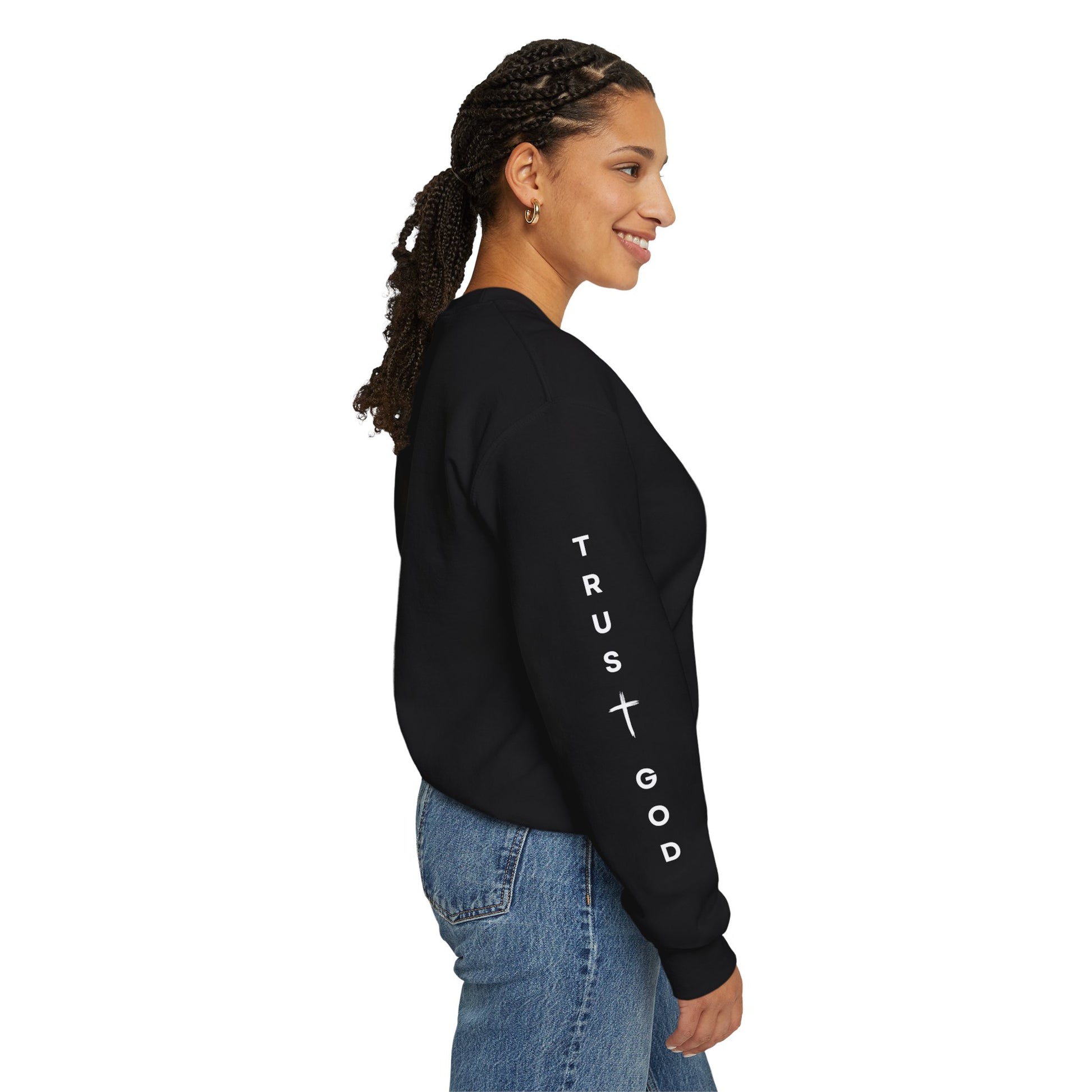 Inspirational Quote Sweatshirt, Unisex Crewneck, Faith Apparel, Perfect Gift for Christians, Cozy Everyday Wear, Bible Verse Design
