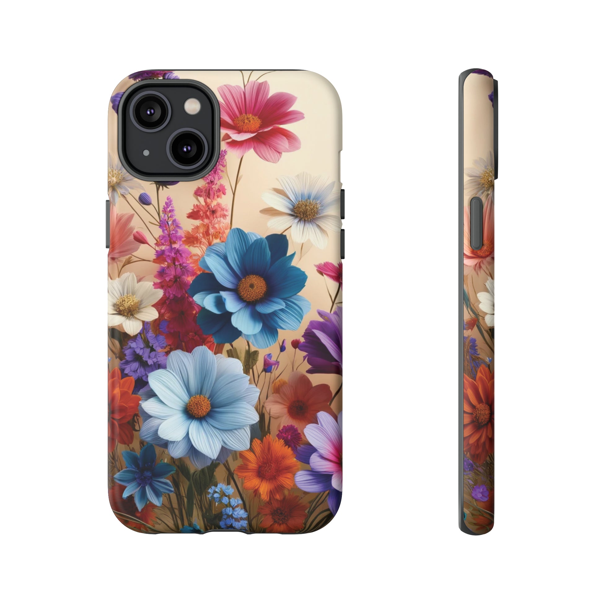 Best Phone Case Floral 3D Illusion Luxury Tough Case Floral Elegant Durable Stylish for Modern Devices iPhone 15, Samsung iPhone Samsung Accessory Gift for Her.