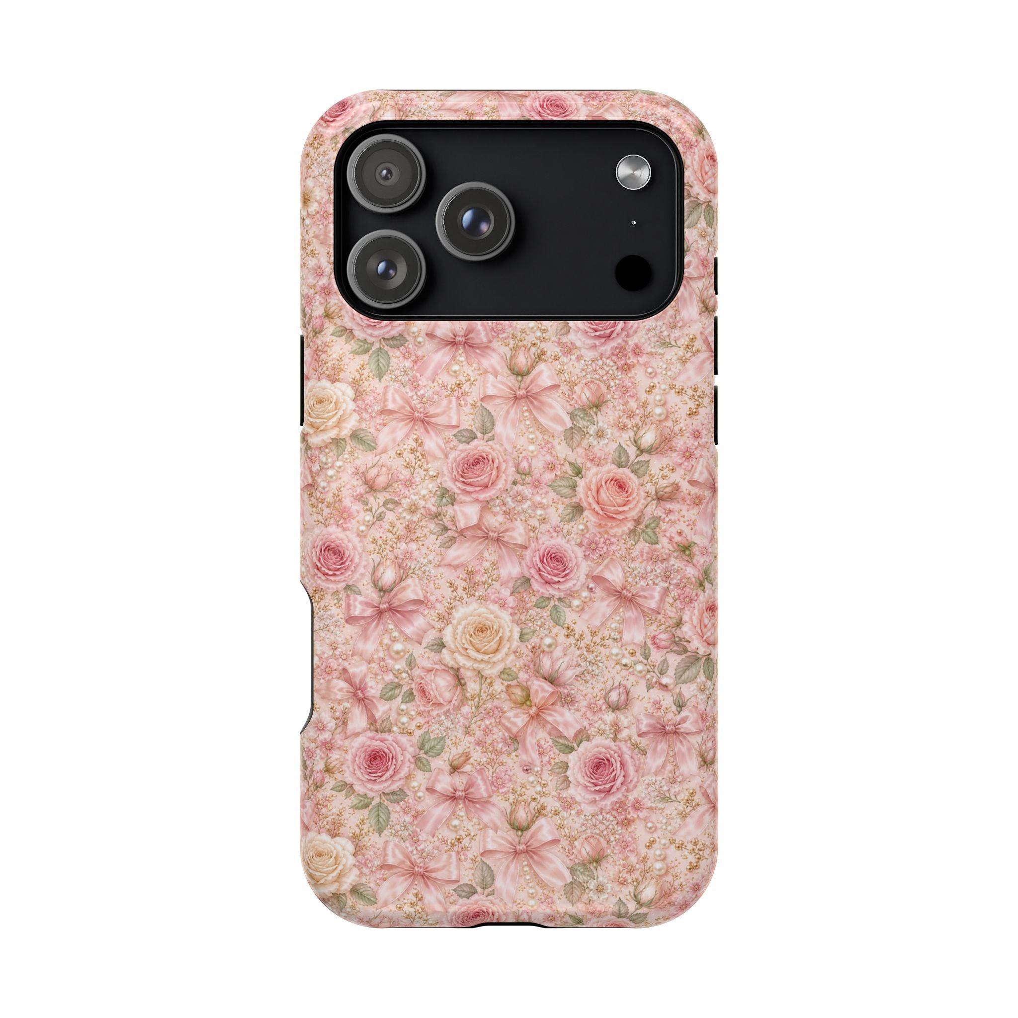 Floral Rose Pattern Magnetic Impact-Resistant Phone Case iPhone and Samsung