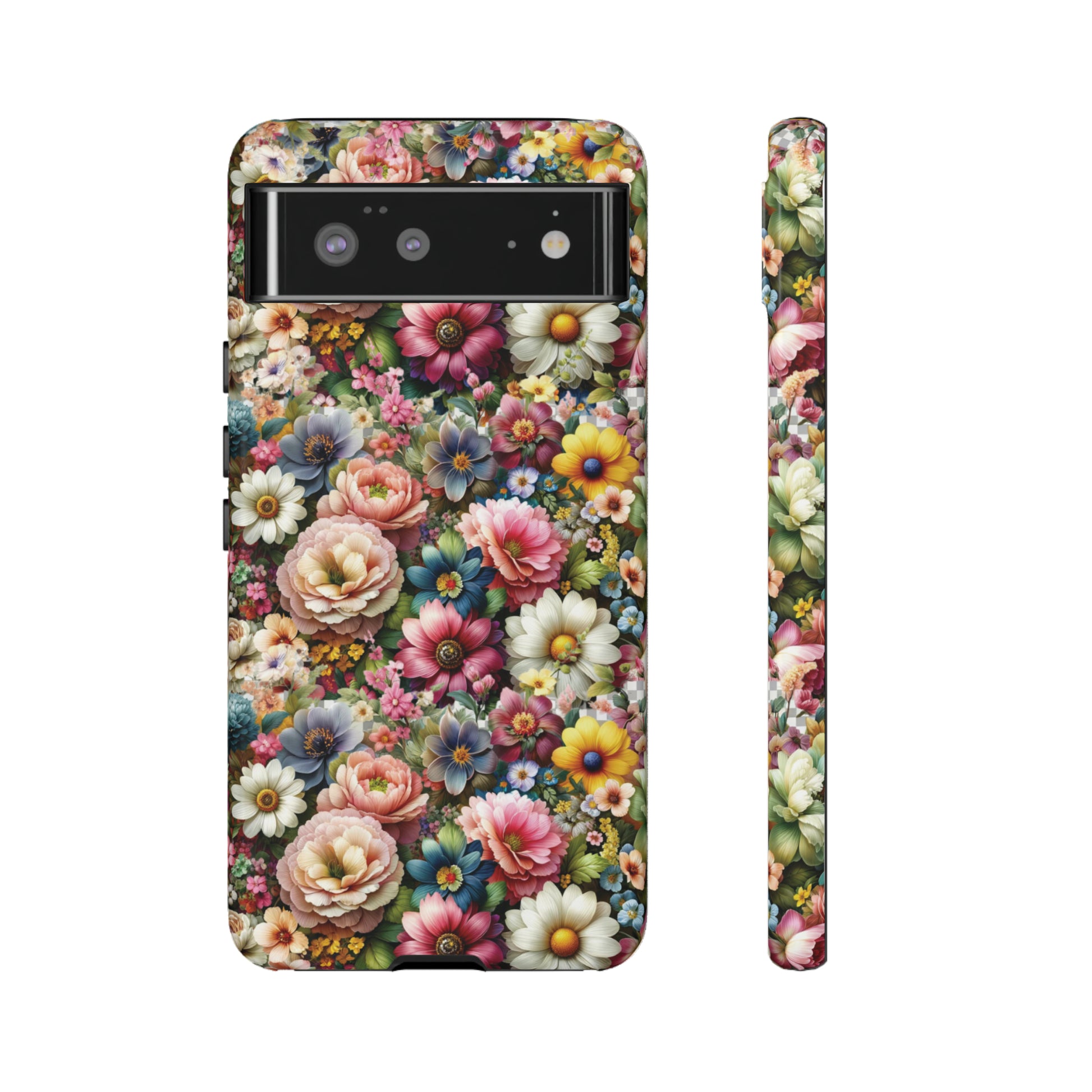 Floral Luxury Phone Tough Case Floral Elegant Durable Stylish for Modern Devices iPhone 15, Samsung iPhone Samsung Accessory Gift for Her.