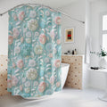 Pastel Floral Shower Curtain 71x74 Inches | Elegant Bathroom Decor with Vibrant 3D Design | Durable, Water-Resistant, and Easy to Clean | Adds Style and Charm