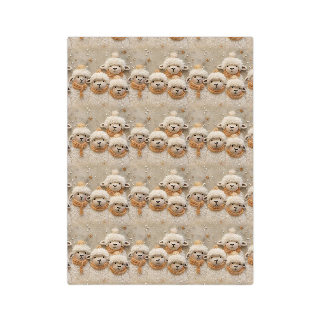 Cozy 3D Illusion Sheep Minky Blanket | Soft and Plush for Ultimate Comfort Perfect for Snuggling, Adding Whimsical Charm to Your Home | Ideal Gift for Animal Lovers and Cozy Nights Throw - MRSBYVALLE