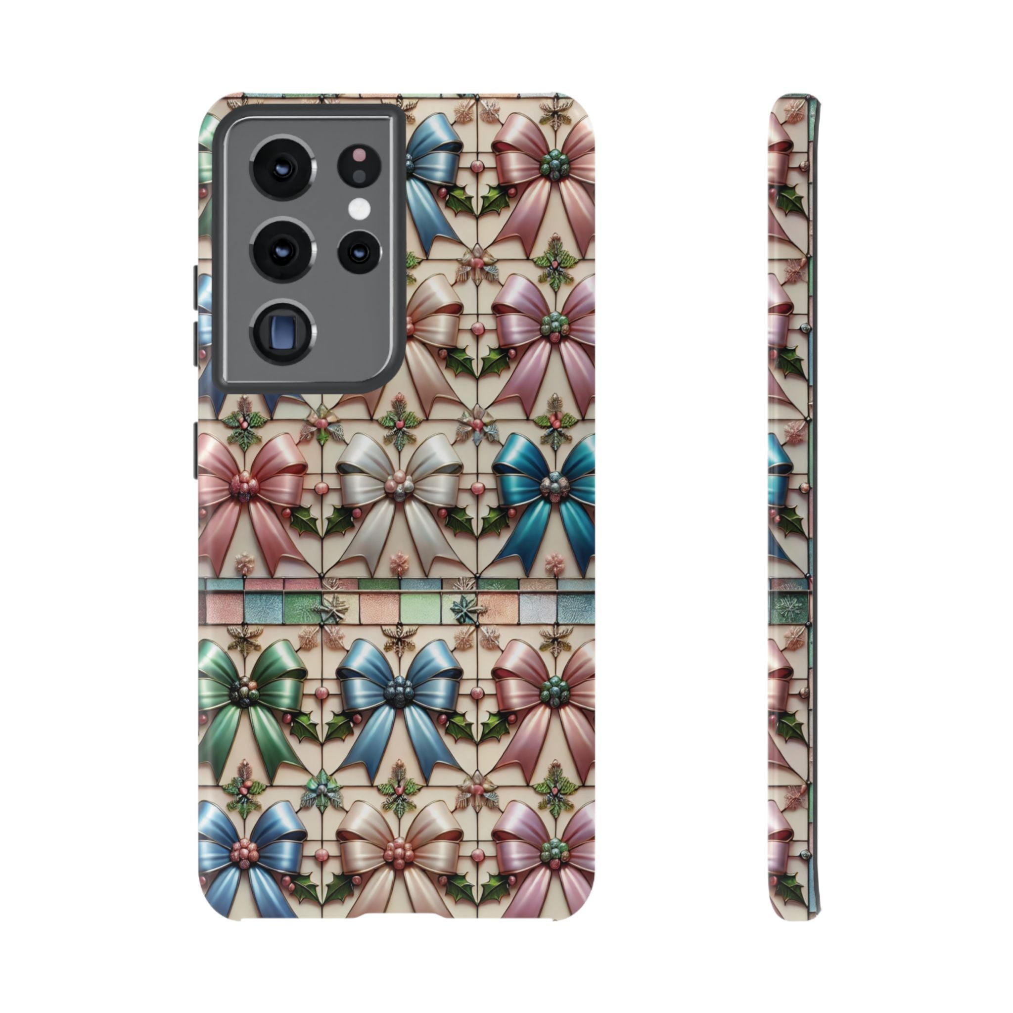 Coquette Bows Pastel Phone Case for iPhone 17 ,  15 14 13 12  21 23 Samsung, and Pixel | Stylish Protective Cover Gift for Her Perfect for Floral Lover