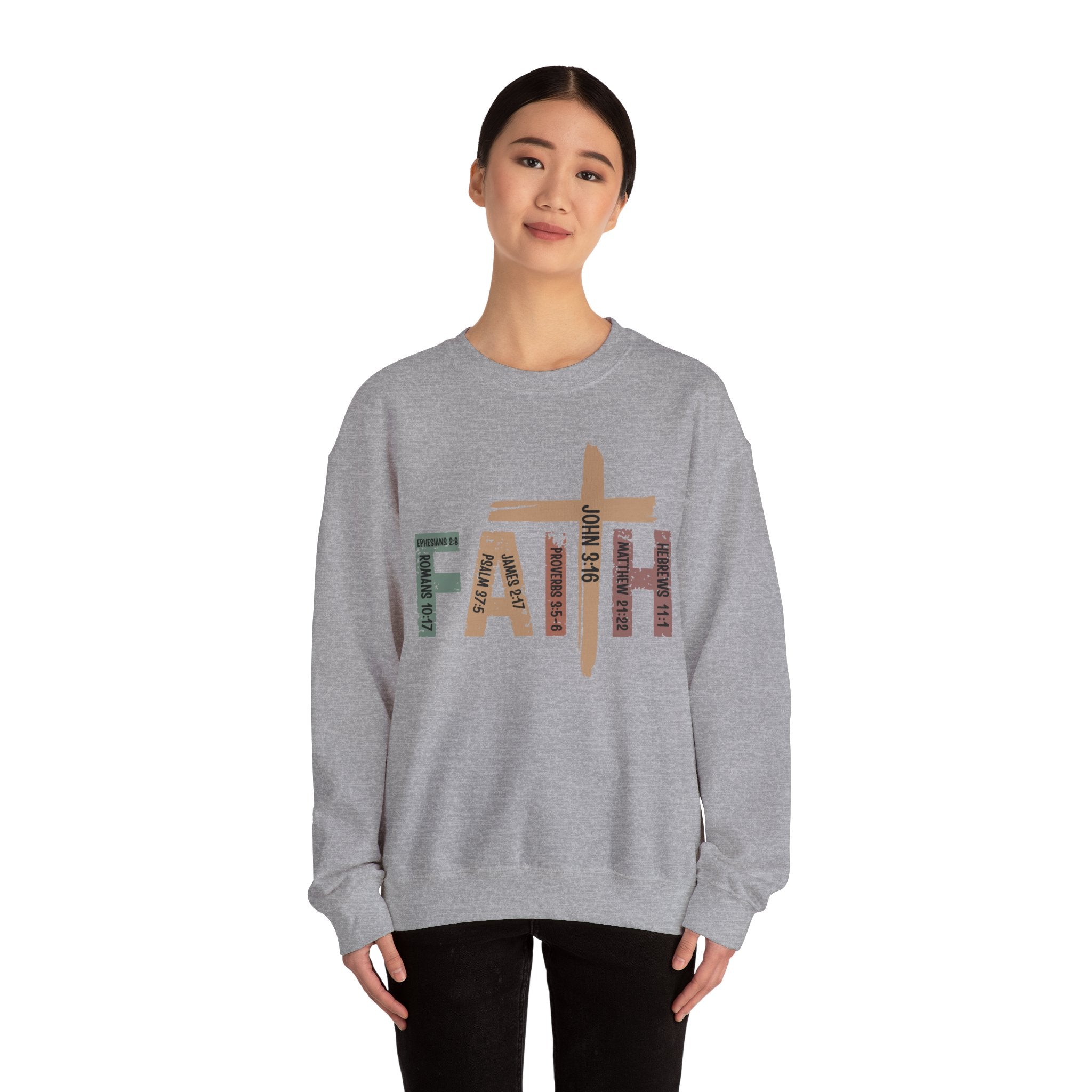 Sweat-shirt "Walk by Faith" Vêtements chrétiens confortables, idée cadeau parfaite Cadeau parfait pour les chrétiens