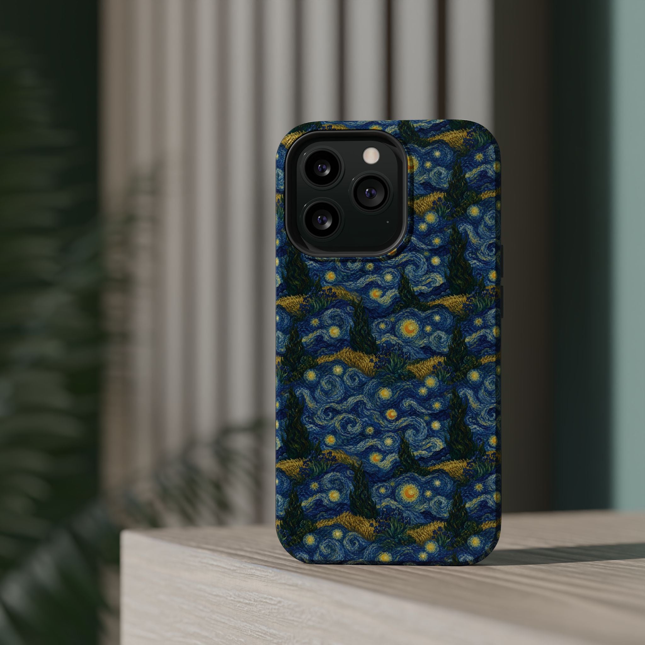 Van Gogh Illusion Magnetic Phone Case — Elegant Impact‑Resistant Art Lover Design