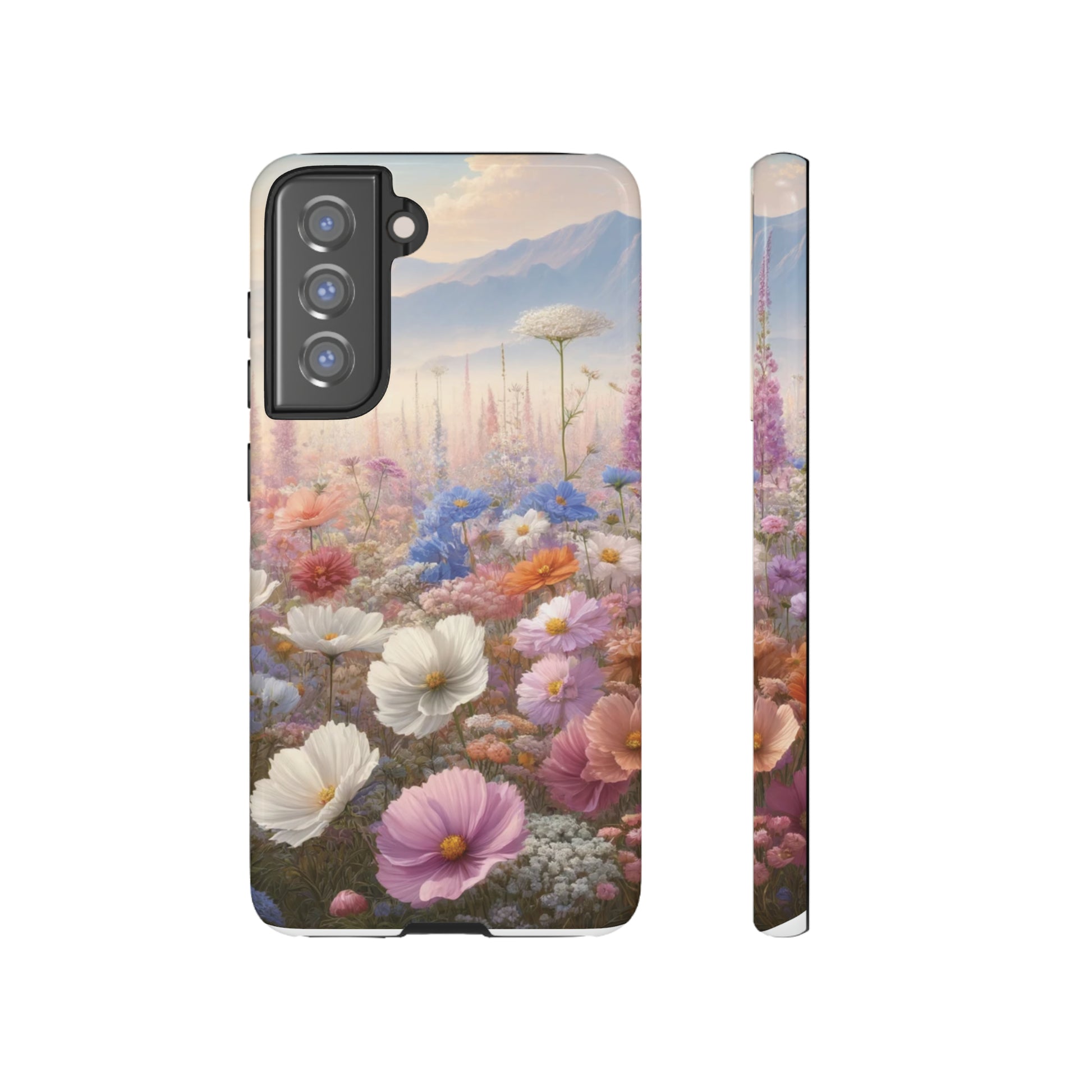 Phone Case Floral Boho Luxury Tough Case Floral Elegant Durable Stylish for Modern Devices iPhone 15, Samsung iPhone Samsung Accessory Gift for Her.