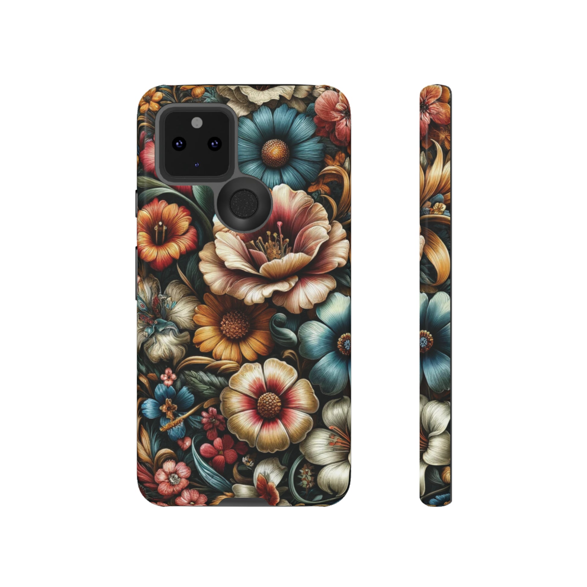 Pastel Floral Design Luxury Phone Tough Case Floral Elegant Durable Stylish for Modern Devices iPhone 15, Samsung iPhone Samsung Accessory Gift for Her.