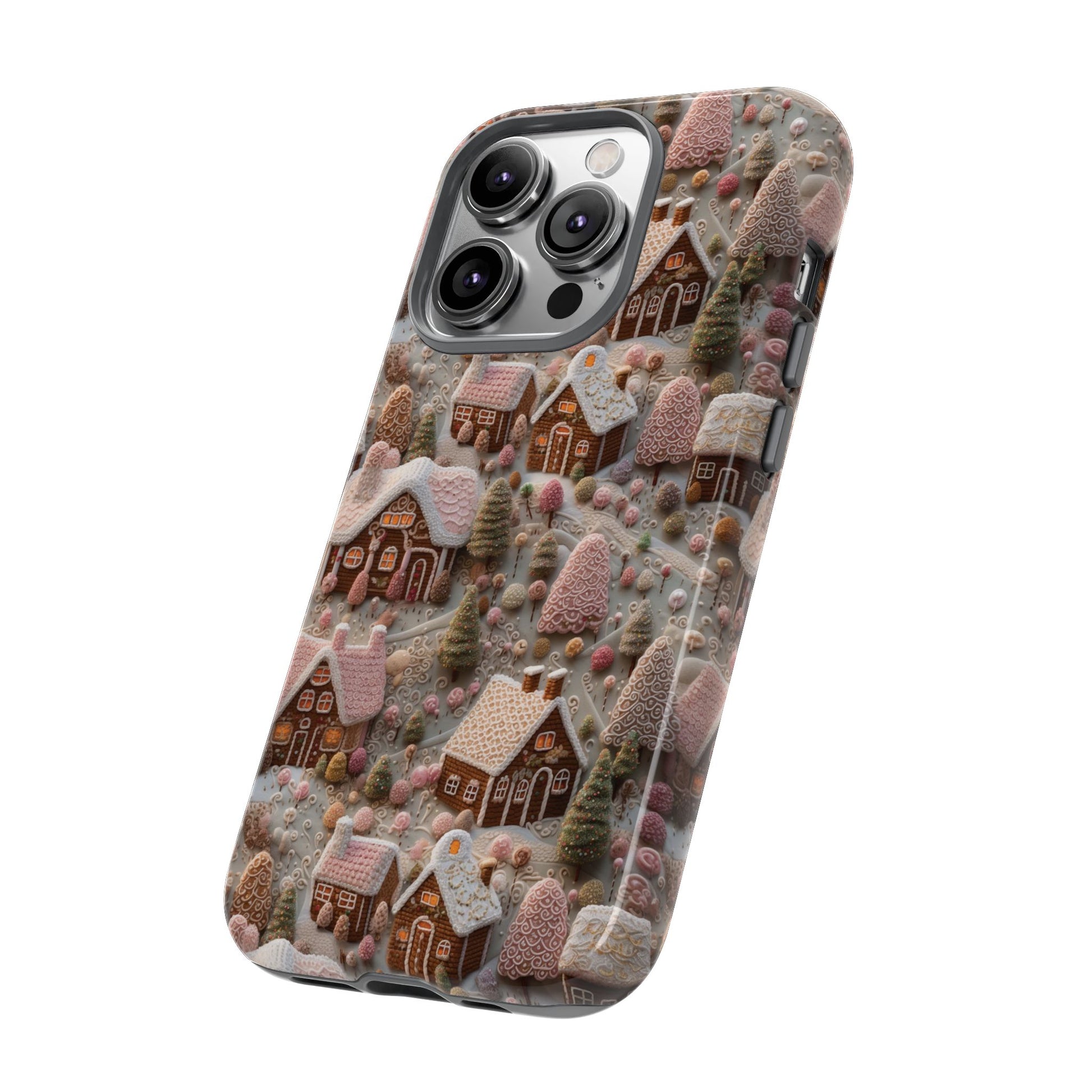 Gingerbread House 3D Phone Case Durable for iPhone Samsung Gift iPhone 15, 14, 13 Samsung Pixel Gift for Mom Accessory Gift for Her