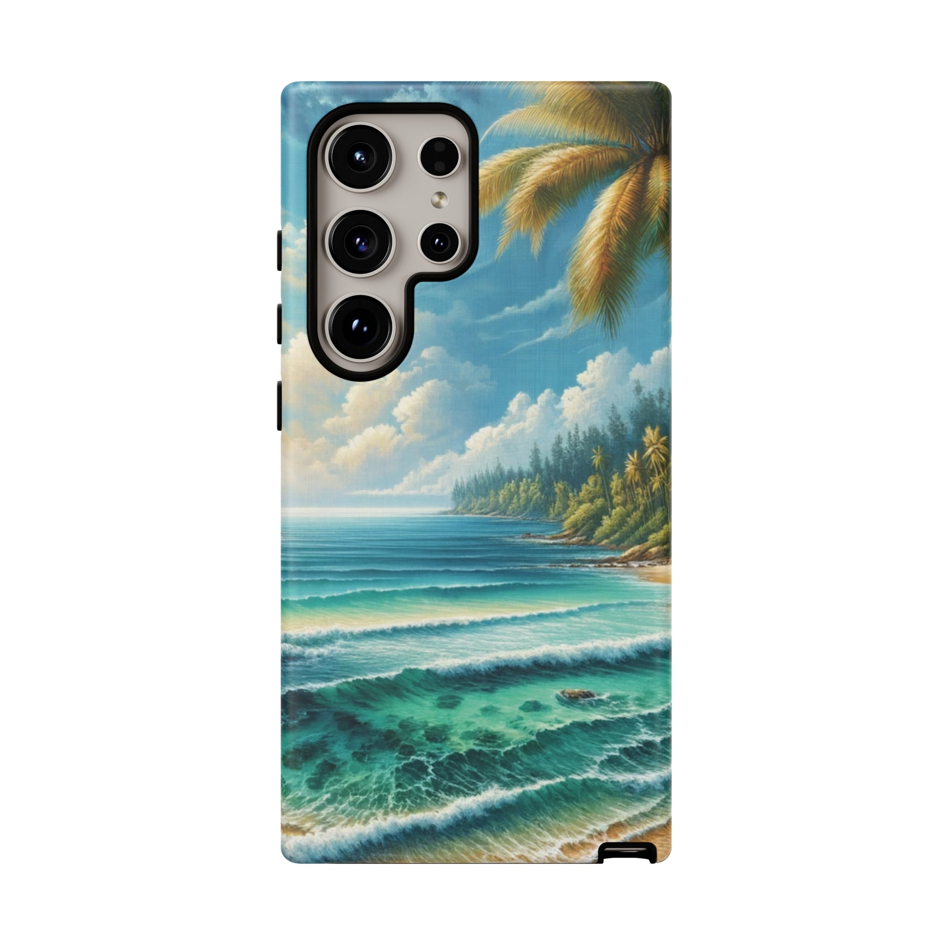 Coastal Serenity Ocean Beach View Protective Phone Case Gift for Her Phone 15, Samsung iPhone Samsung Gift for Her Case iPhone 15, Samsung iPhone Samsung Accessory Gift for Her.