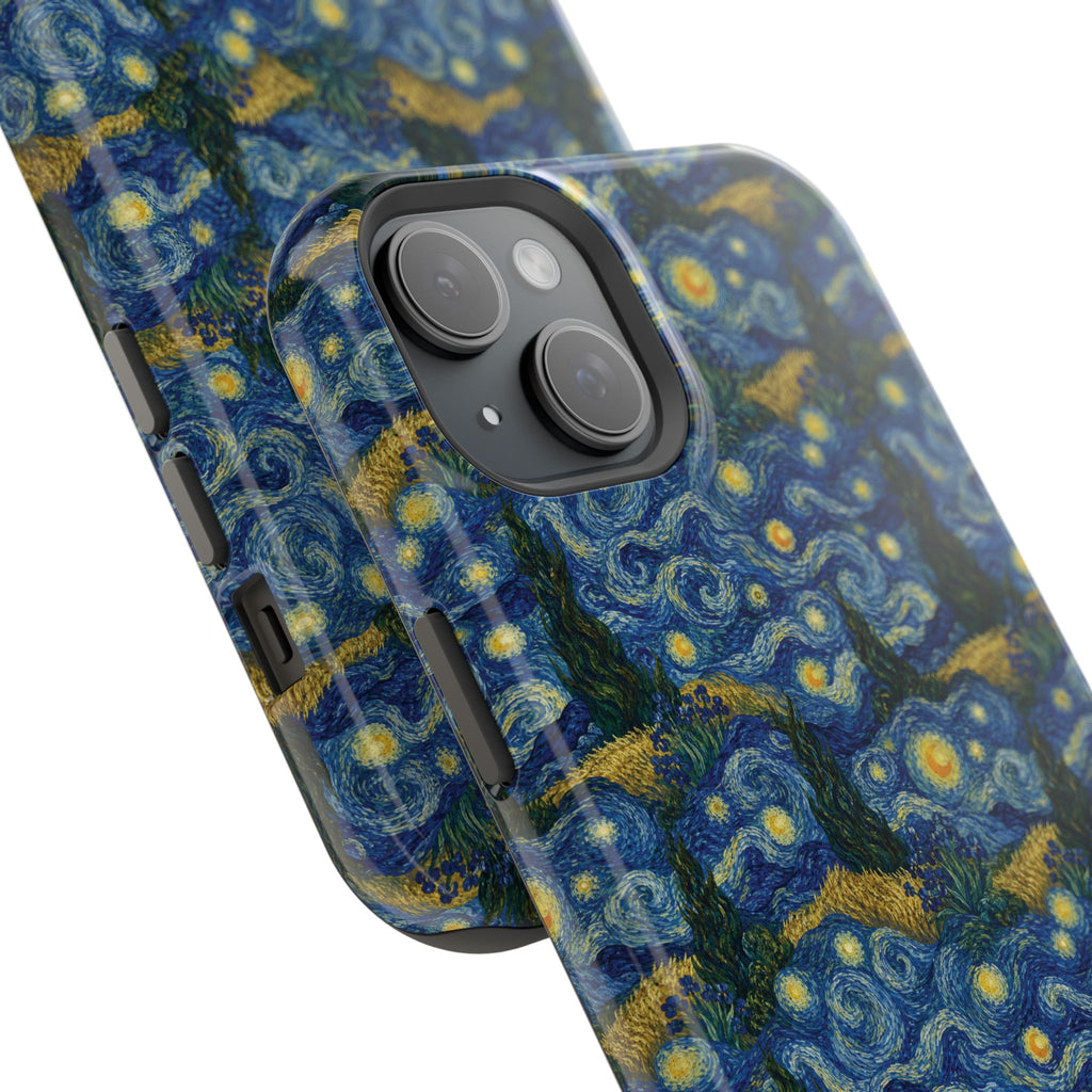 Van Gogh Illusion Magnetic Phone Case — Elegant Impact‑Resistant Art Lover Design