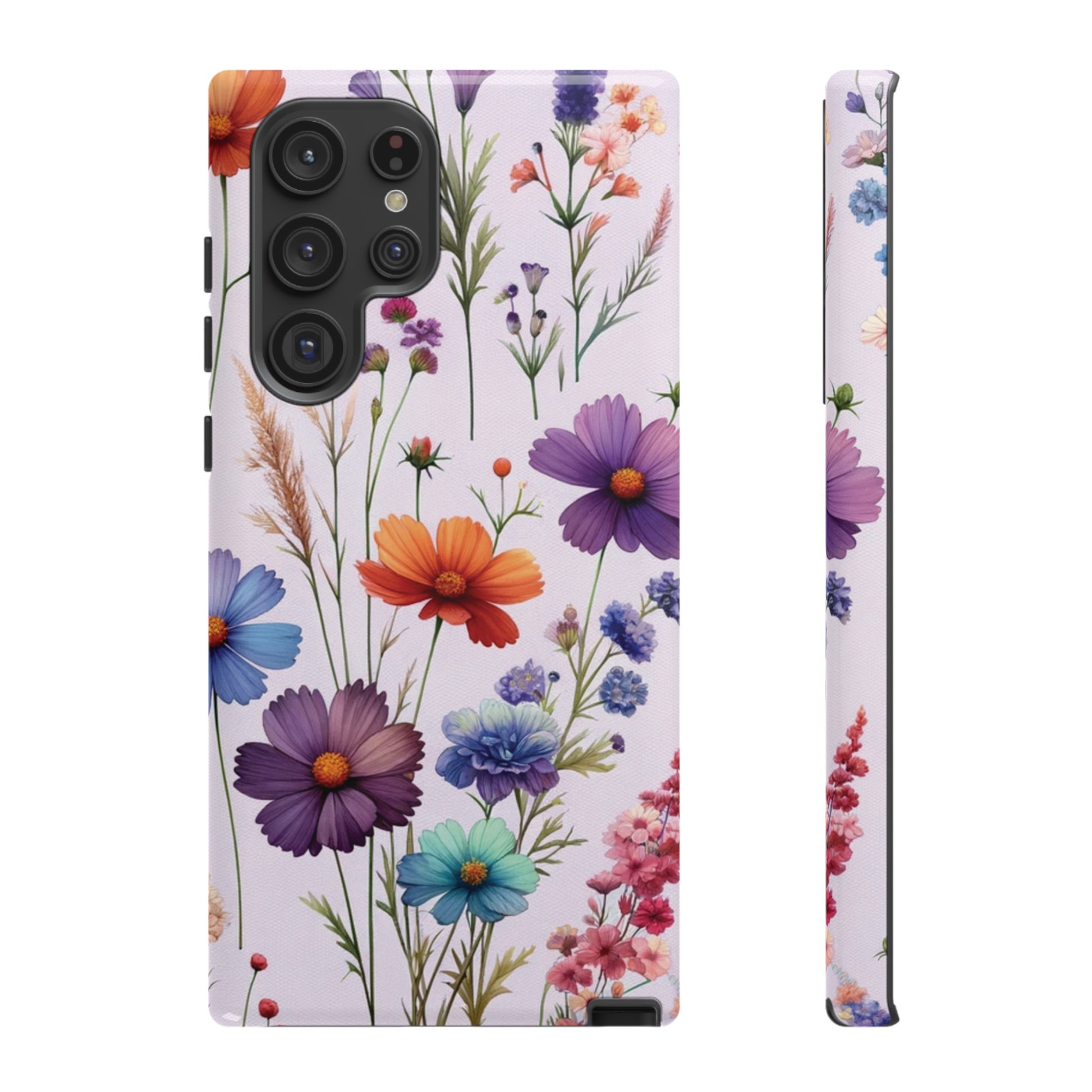 Lavender Wildflowers Protective Phone Case Gift for Her Phone 15, Samsung iPhone Samsung Gift for Her Case iPhone 15, Samsung iPhone Samsung Accessory Gift for Her.