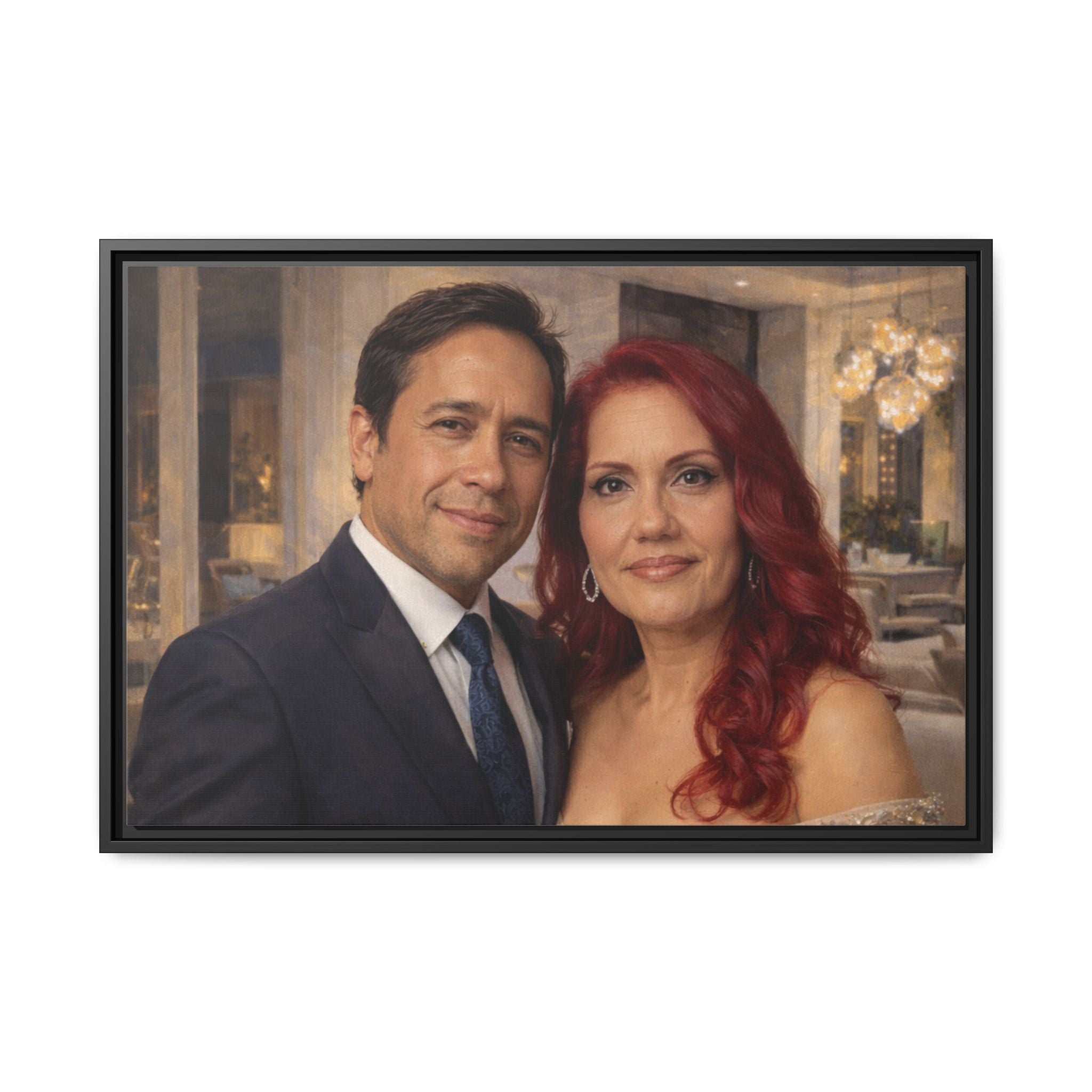 Custom Oil Painting Illusion Canvas – Luxury Portrait Art