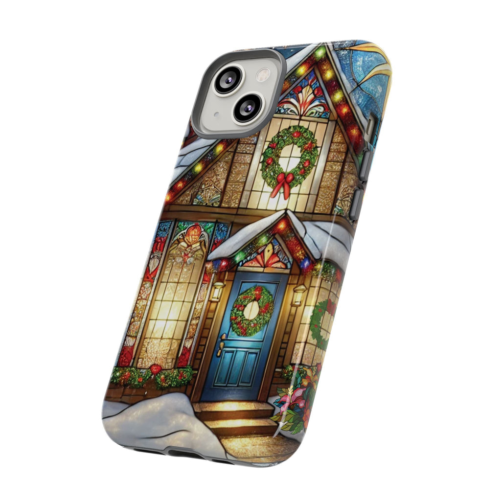 Phone Case - Stain Glass Christmas Unique Holiday Protection Gift for Her