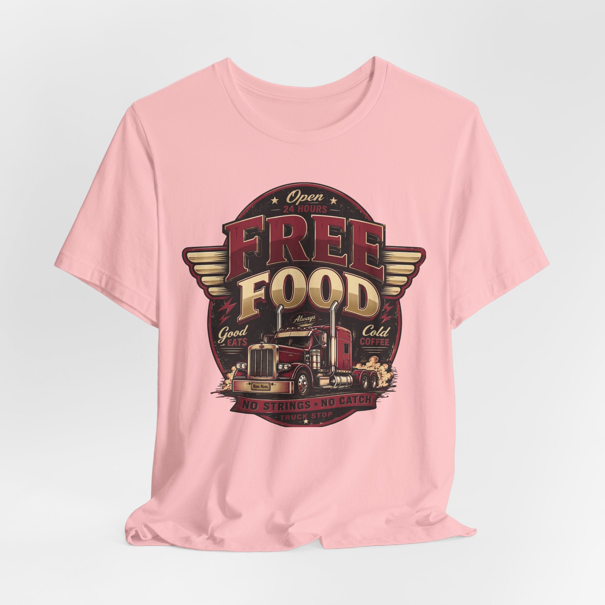 Funny "Free Food" Food Truck T-Shirt Perfect for Dad or Husband
