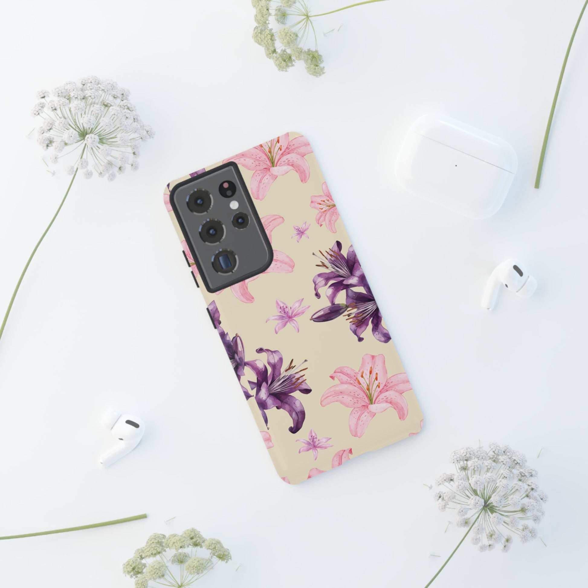 Blooming Tiger Lily Phone Case - Compatible with iPhone, Samsung, and Pixel | Stylish Protective Cover Gift for Her Perfect for Floral Lover