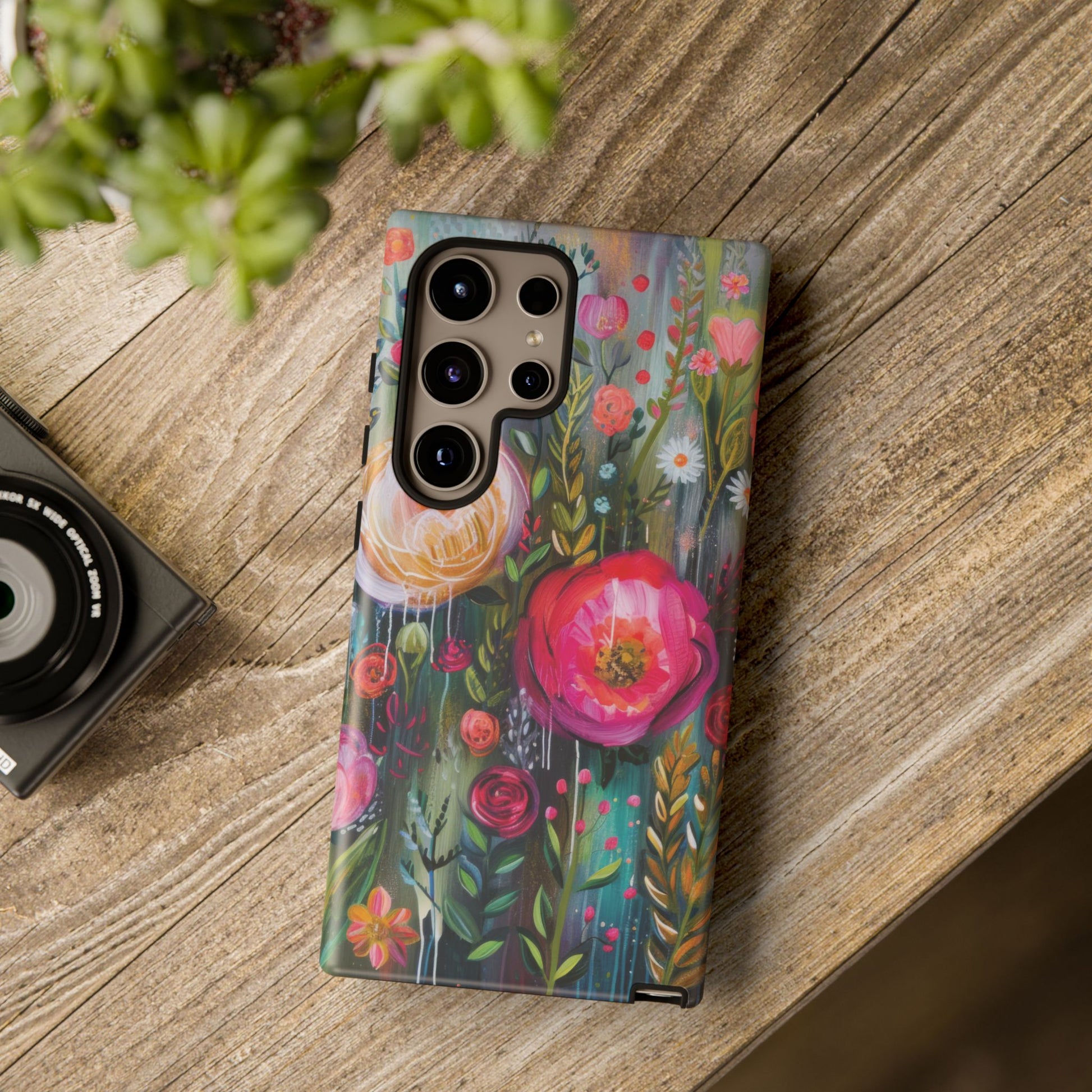 Watercolor Boho Floral Phone Case for iPhone 16 15 14 13 12  21 23 Samsung, and Pixel | Stylish Protective Cover Gift for Her Perfect for Floral Lover - MRSBYVALLE