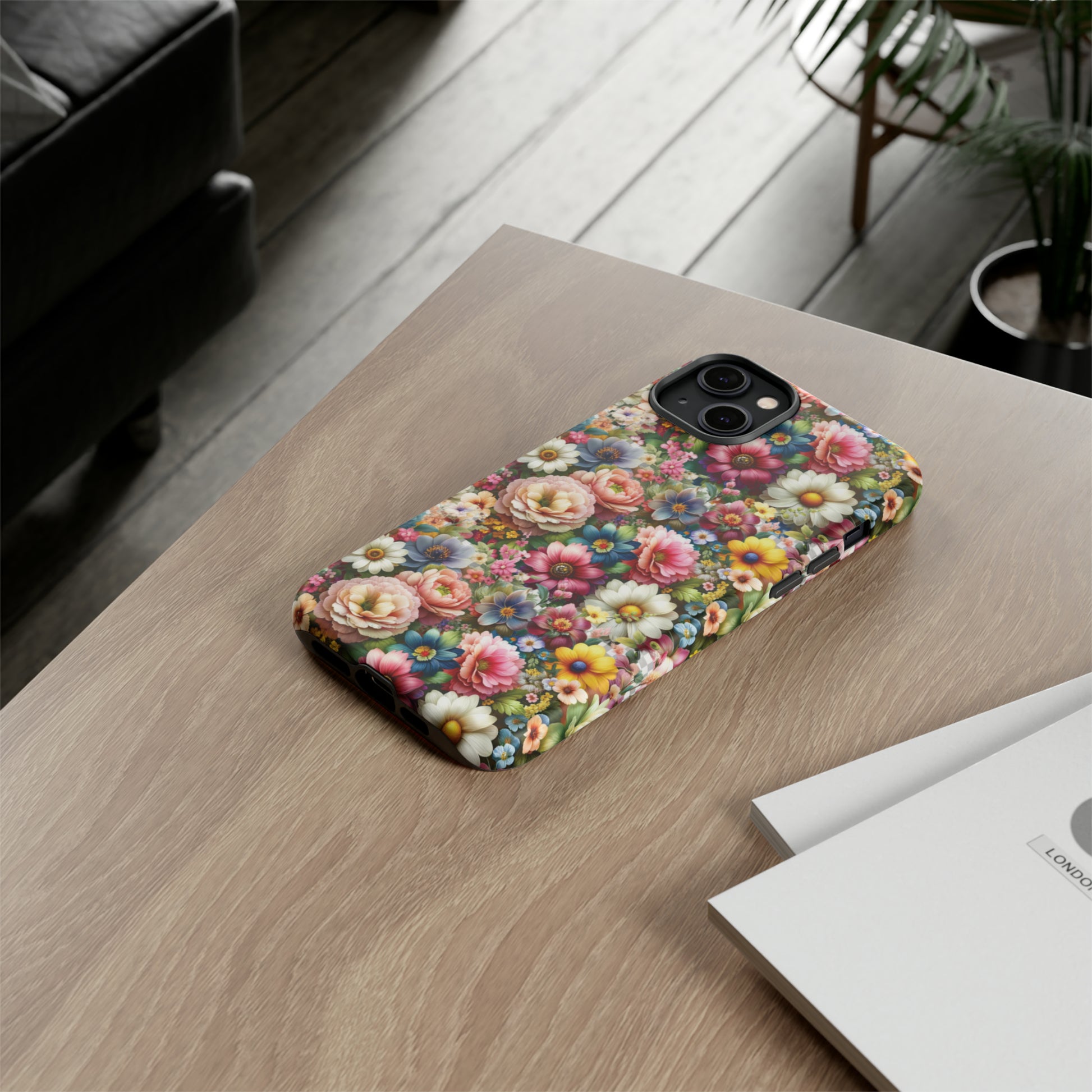 Floral Luxury Phone Tough Case Floral Elegant Durable Stylish for Modern Devices iPhone 15, Samsung iPhone Samsung Accessory Gift for Her.