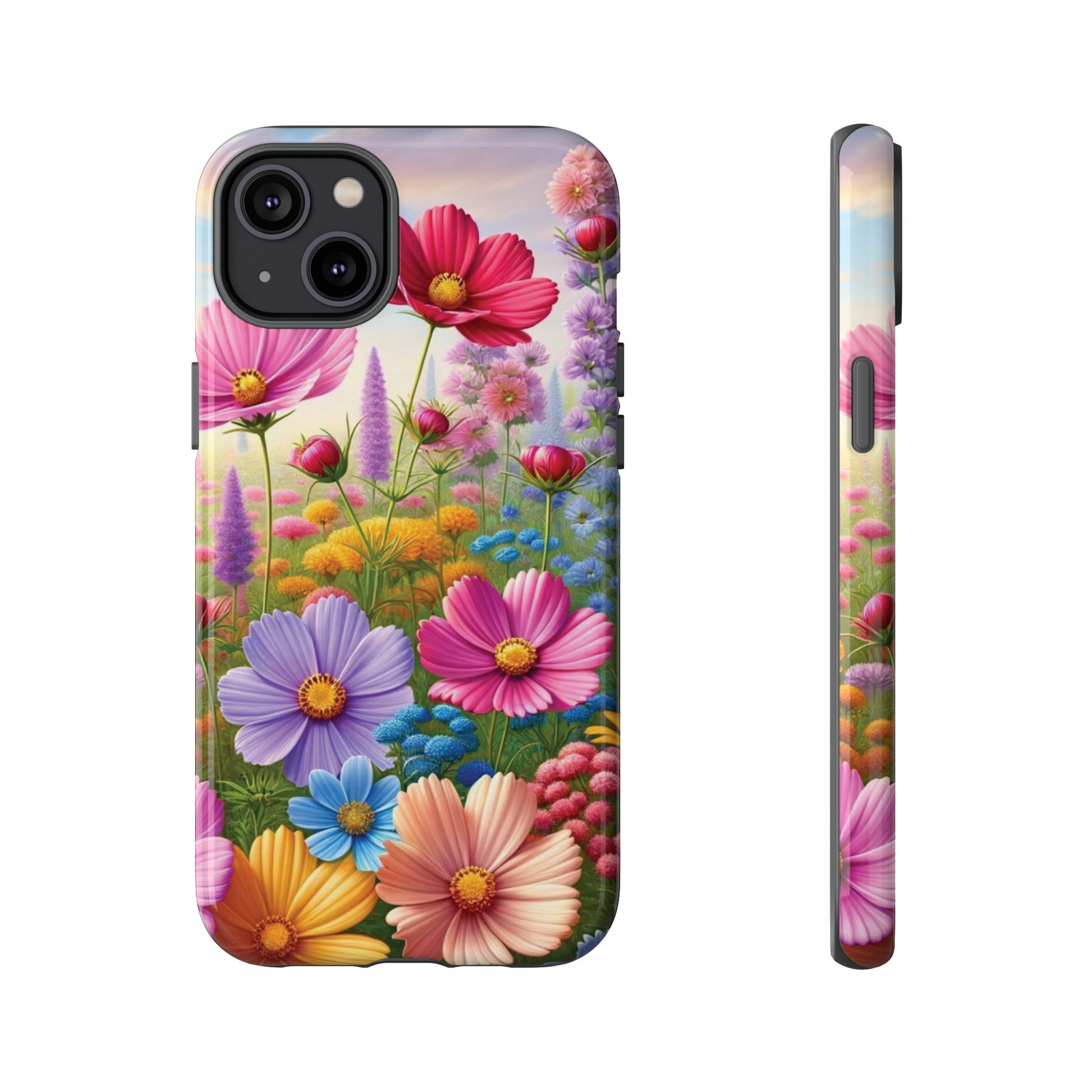 Bright Floral Phone Case Durable for iPhone Samsung Gift iPhone 15, 14, 13 Samsung Pixel Gift for Mom Accessory Gift for Her