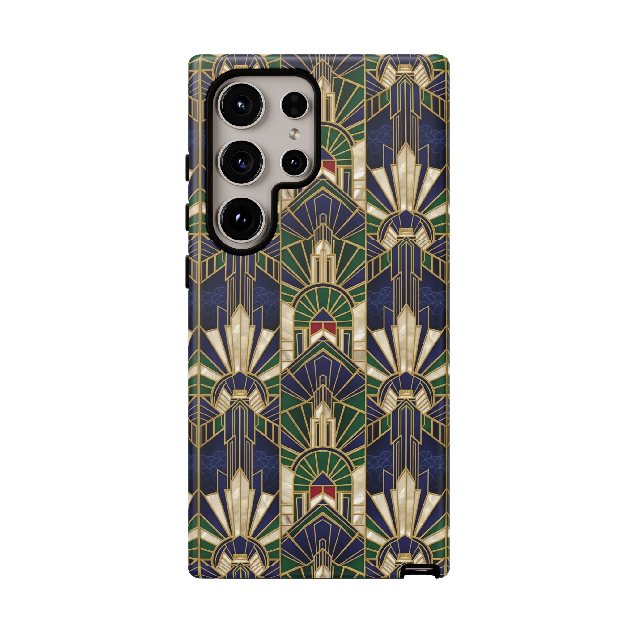 Navy & Gold Art Deco Phone Case — Imperial Art Deco Tough Case