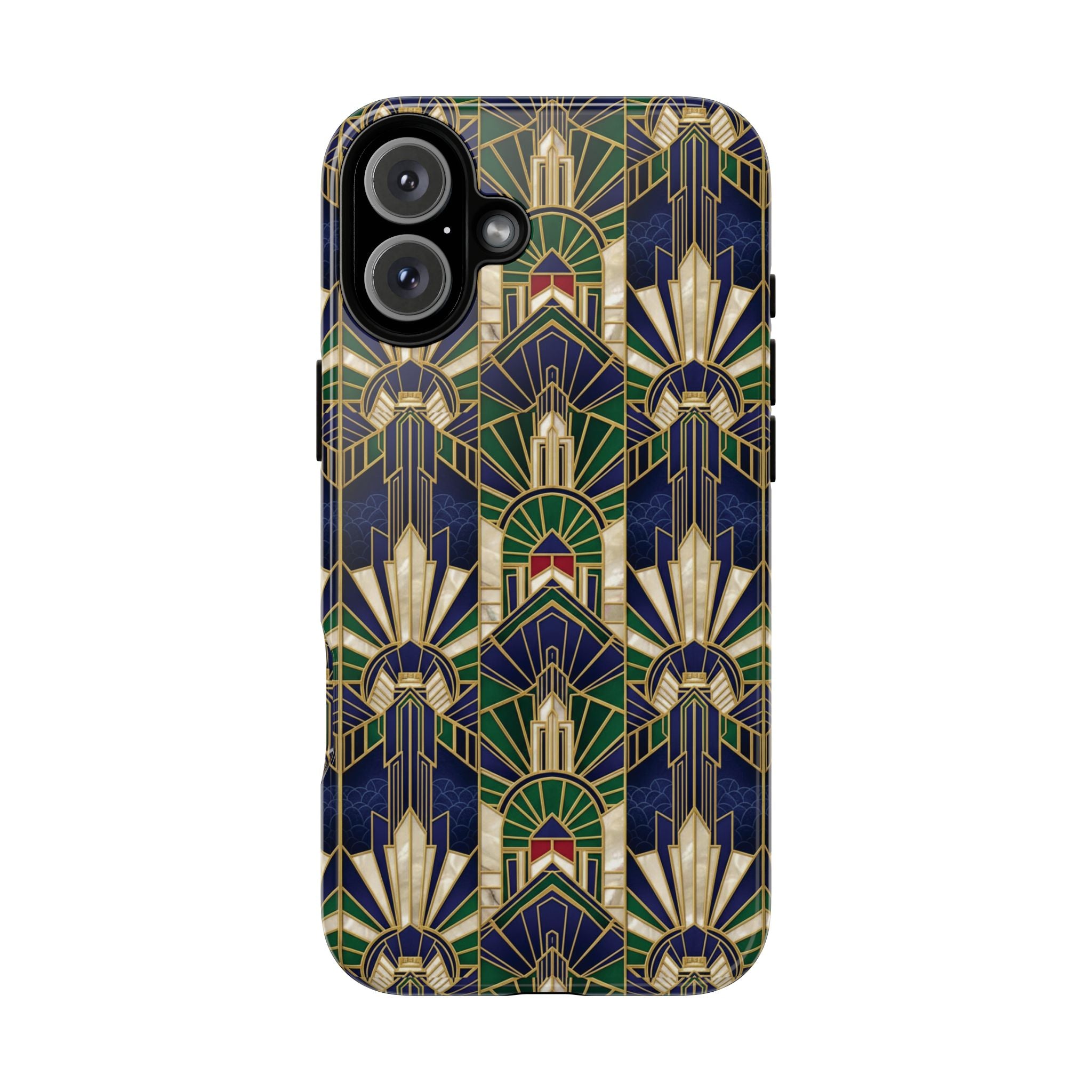 Navy & Gold Art Deco Phone Case — Imperial Art Deco Tough Case