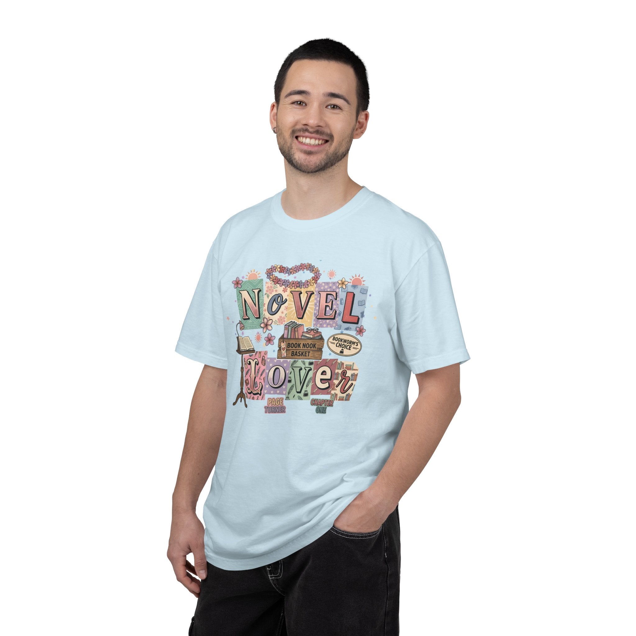 Novel Lover Reader T-Shirt — Book Lover Tee for Her Romantic