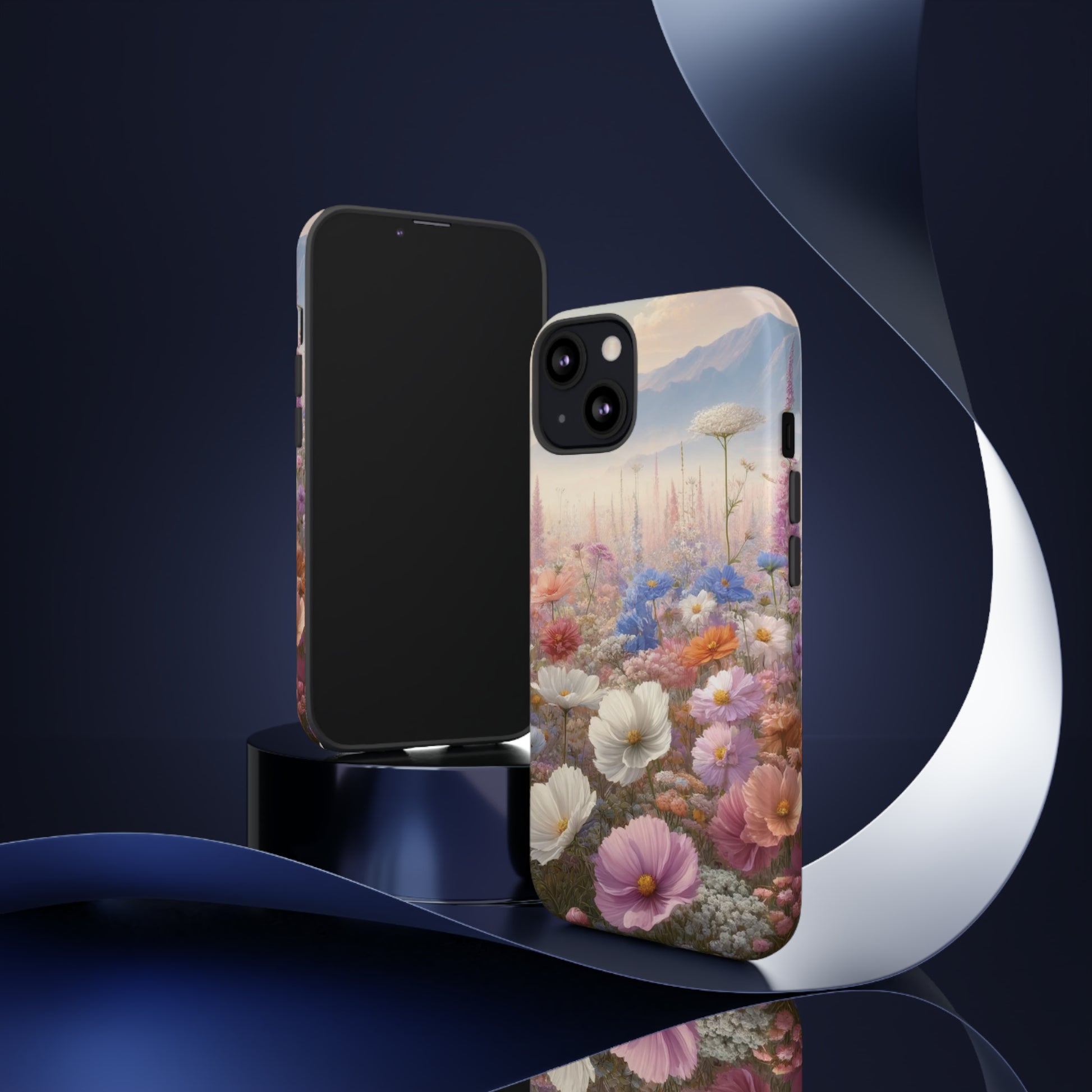 Phone Case Floral Boho Luxury Tough Case Floral Elegant Durable Stylish for Modern Devices iPhone 15, Samsung iPhone Samsung Accessory Gift for Her.