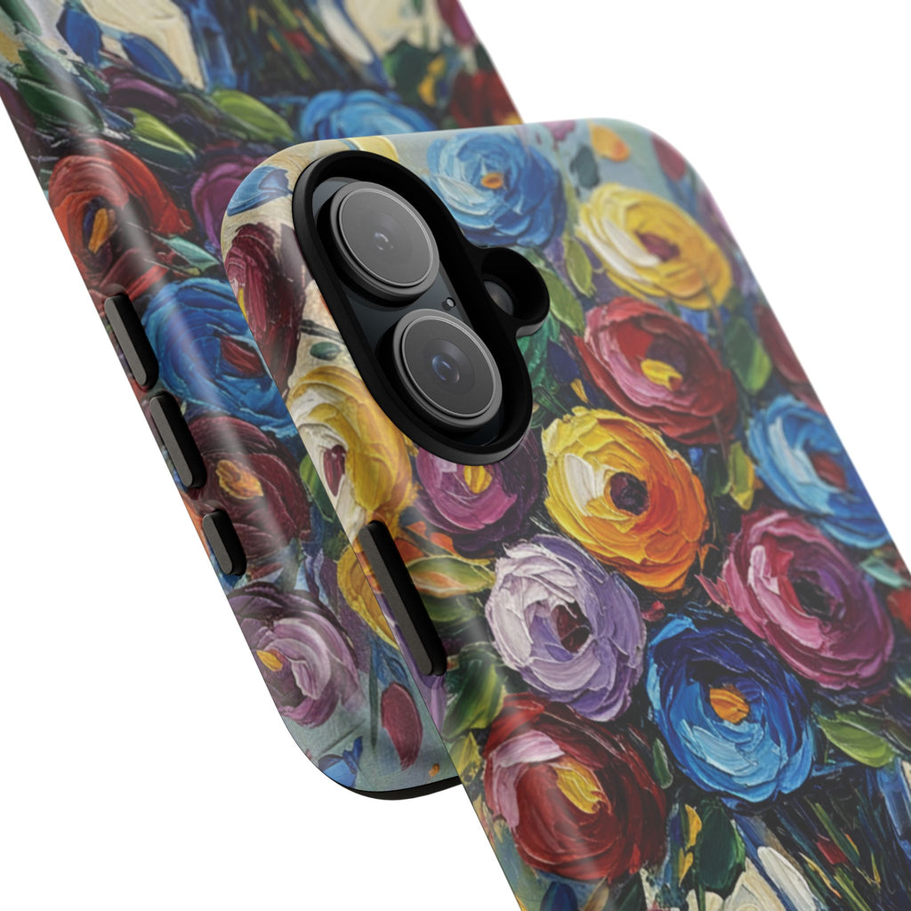 Floral Luxury Oil Painting Illusion Tough Case — Floral Art Phone Case for Art Lovers