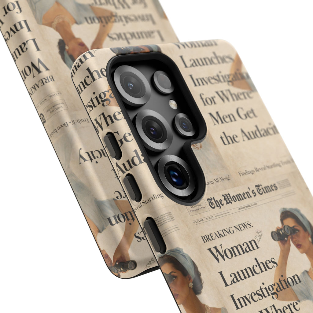 Funny Vintage Sarcastic Women Phone Case | Retro Sarcasm Text Design