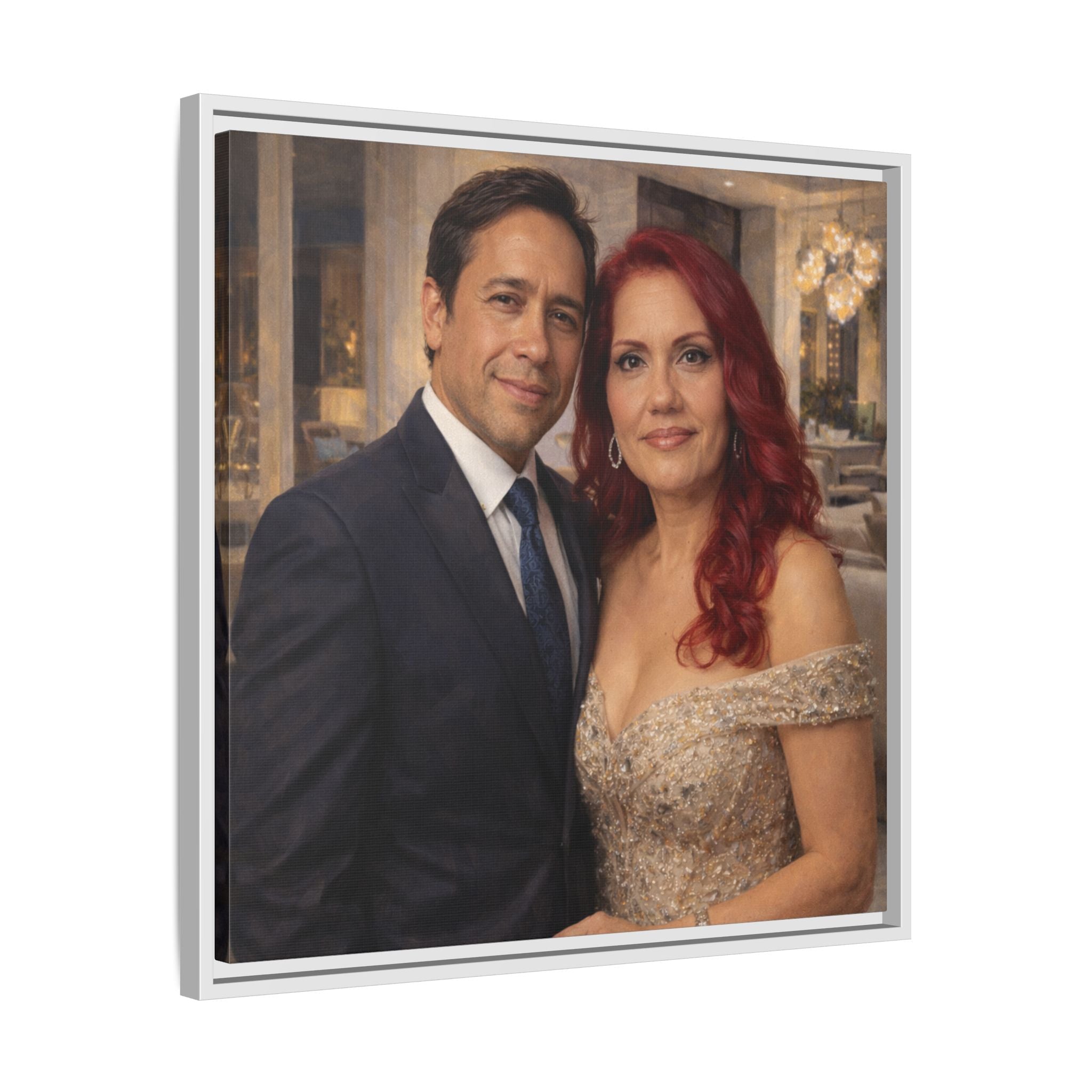 Custom Oil Painting Illusion Canvas – Luxury Portrait Art