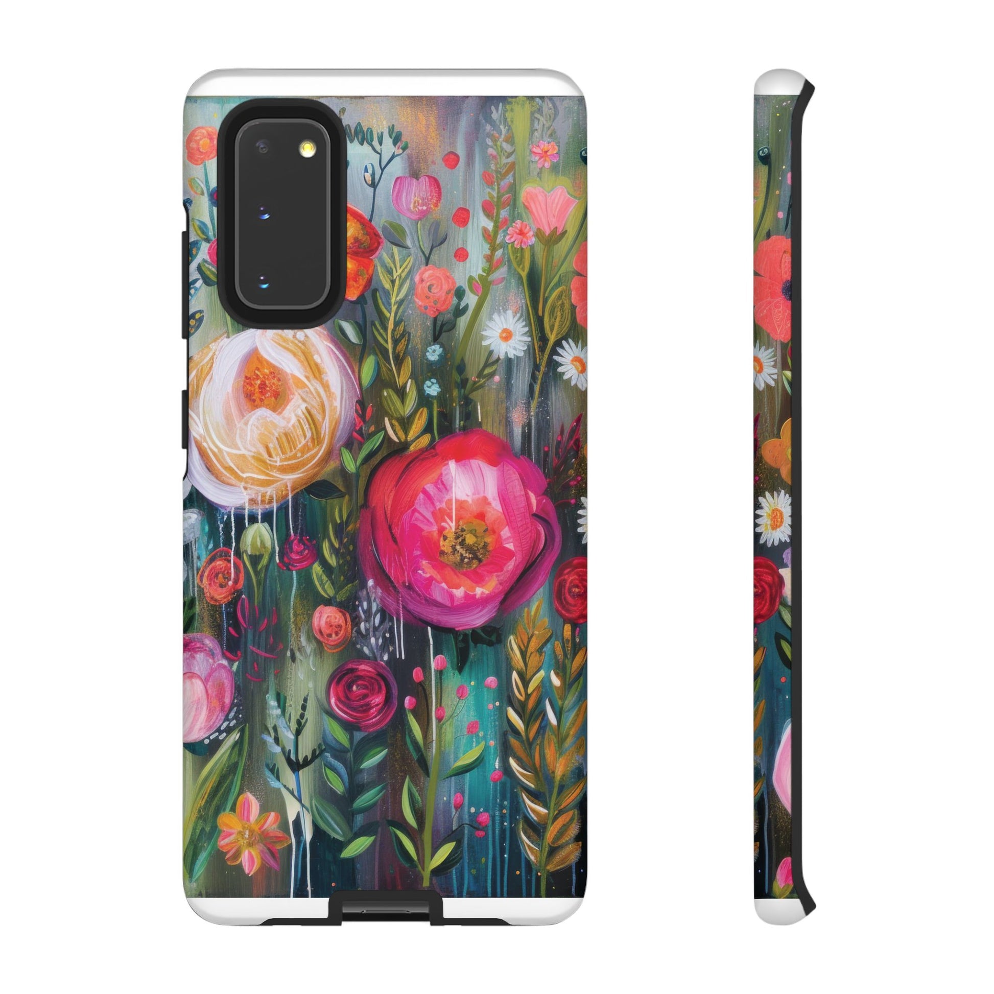 Watercolor Boho Floral Phone Case for iPhone 16 15 14 13 12  21 23 Samsung, and Pixel | Stylish Protective Cover Gift for Her Perfect for Floral Lover - MRSBYVALLE