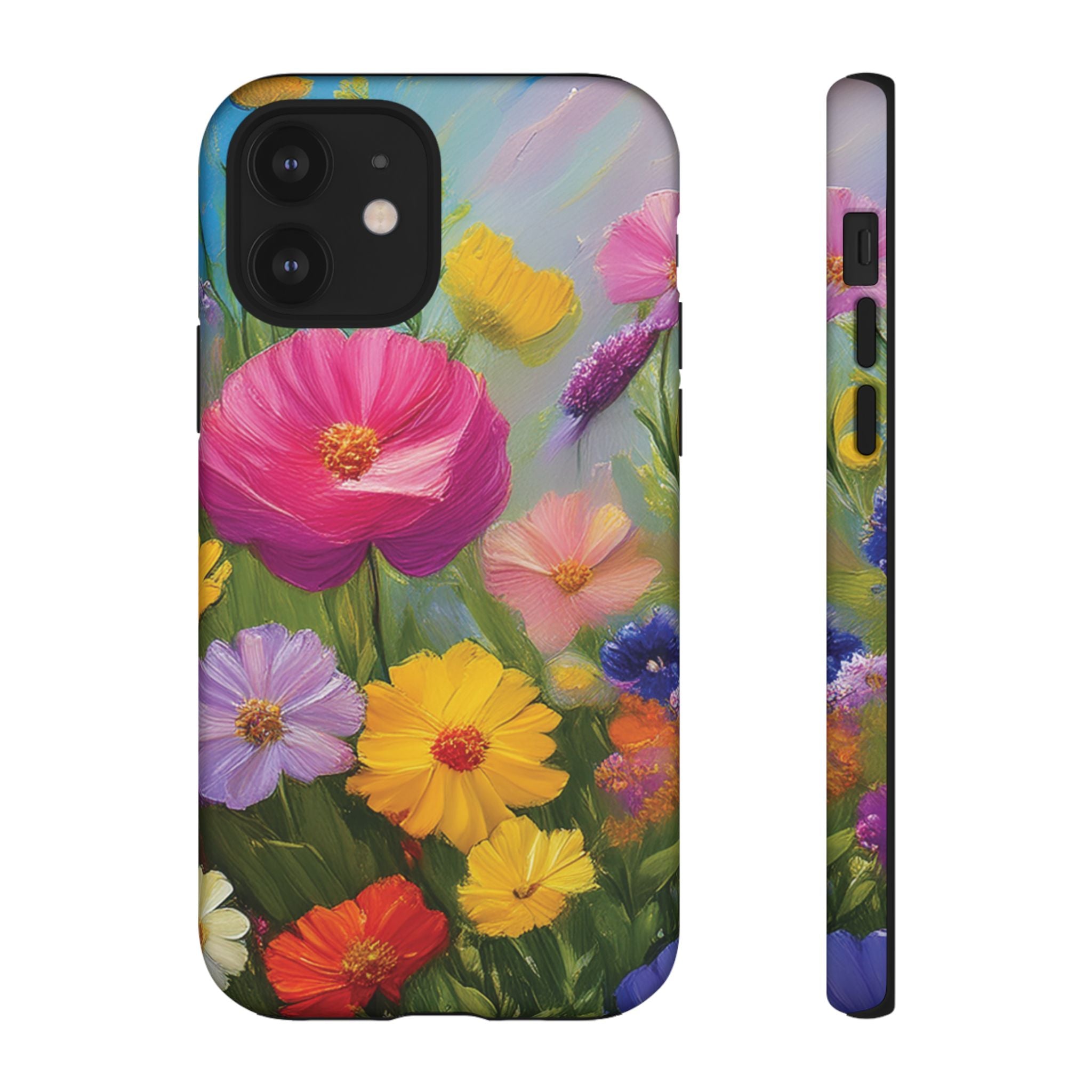 Vibrant Wildflower Painting Phone Case Hand-Painted Floral Art Design | Bright Nature-Inspired Cover | Perfect Gift for Flower Lovers iPhone & Galaxy