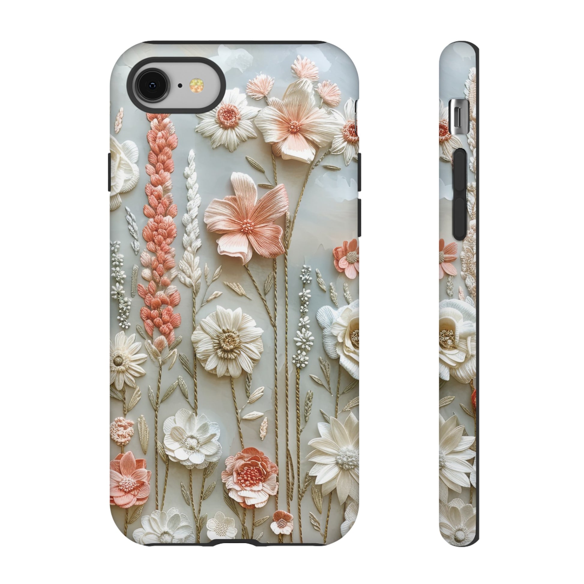 Pastel Wildflowers Protective Phone Case Gift for Her Phone 15, Samsung iPhone Samsung Gift for Her Case iPhone 15, Samsung iPhone Samsung Accessory Gift for Her
