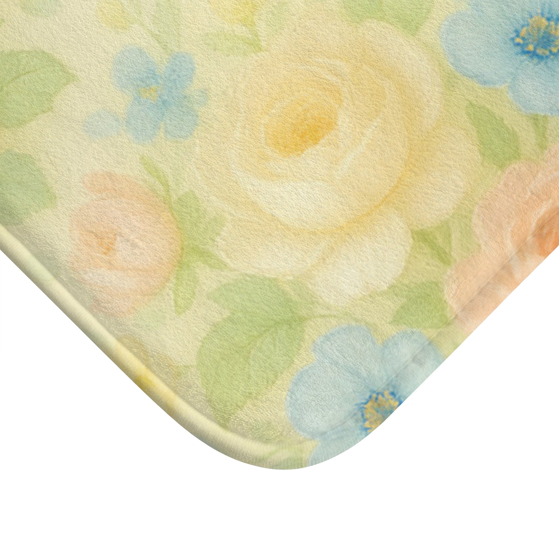 Elegant yellow vintage floralBathmat – Stunning Birds & Floral | Soft, Absorbent & Non-Slip Bathroom Rug for Stylish Home Décor & Comfort Home