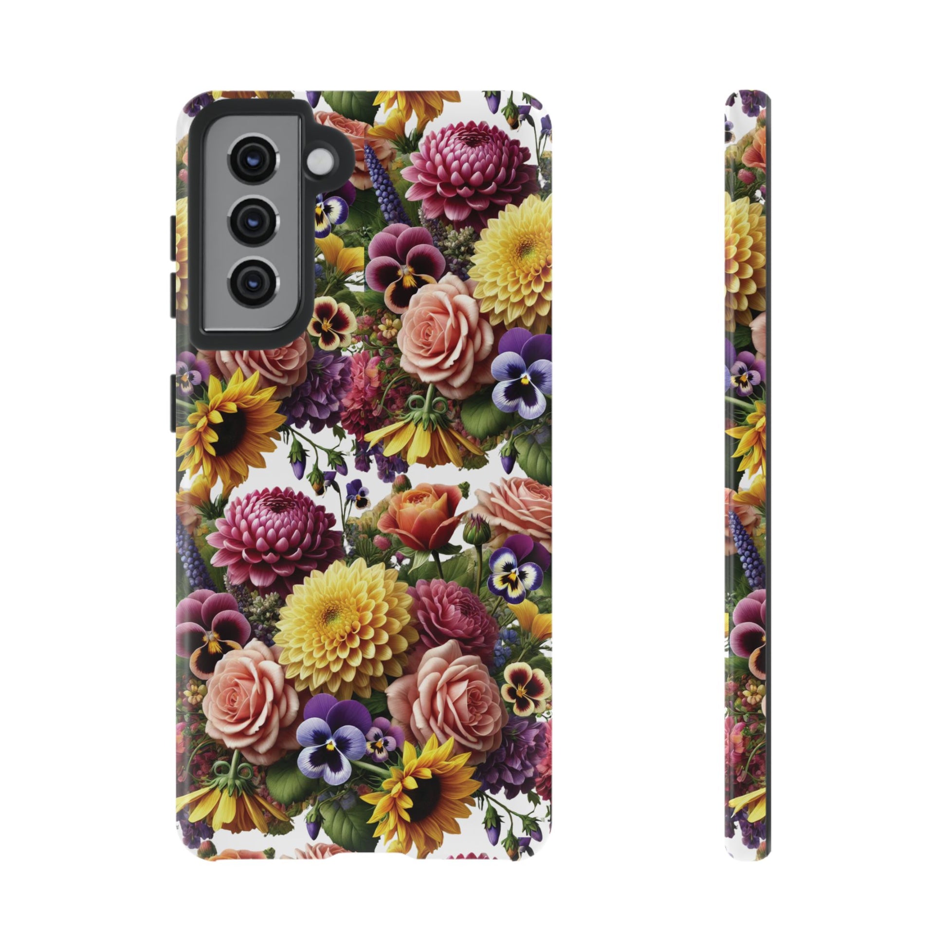 Floral Fall Phone Case for iPhone 16 15 14 13 12  21 23 Samsung, and Pixel | Stylish Protective Cover Gift for Her Perfect for Floral Lover