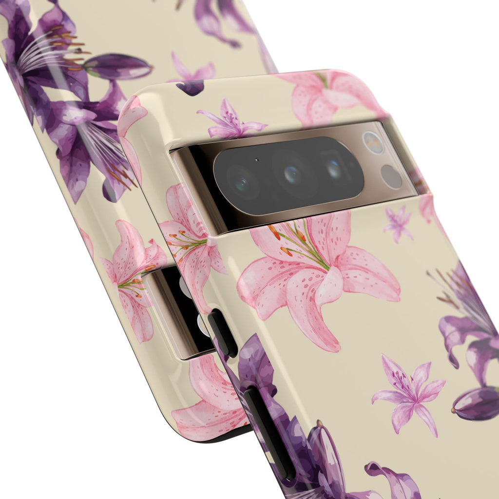 Blooming Tiger Lily Phone Case - Compatible with iPhone, Samsung, and Pixel | Stylish Protective Cover Gift for Her Perfect for Floral Lover