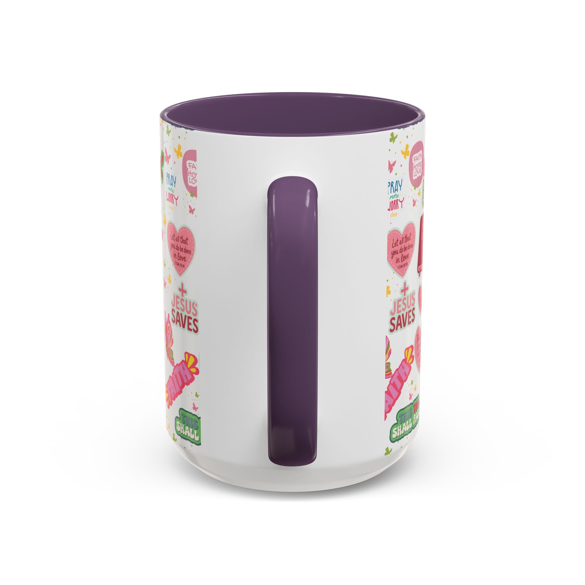 Commencez votre journée avec la foi | Mug chrétien avec verset biblique | Cadeau inspirant pour chrétiens | Mug à café en céramique 325 ml et 443 ml Matins de printemps douillets