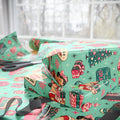 Funny Retro Christmas Wrapping Paper  Vintage Pink Holiday Gift Wrap  Mid Century Christmas Gifts Cute Nostalgic Xmas Paper