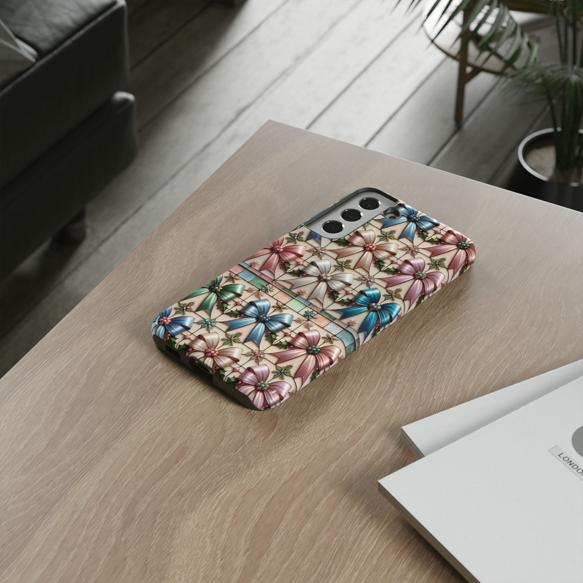 Coquette Bows Pastel Phone Case for iPhone 17 ,  15 14 13 12  21 23 Samsung, and Pixel | Stylish Protective Cover Gift for Her Perfect for Floral Lover