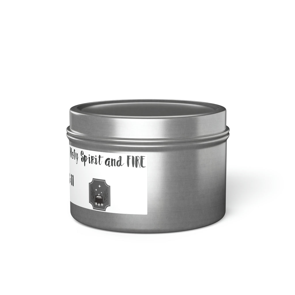 New House Sacred Light Divine Verse Tin Candles Embrace Peace with 4oz/8oz Coconut Soy Wax, Hand-Poured in USA. Lead-Free Wick, 20-40hr Burn. Evergreen, Vanilla, More Spiritual Ambiance Awaits Pure Harmony Grace..