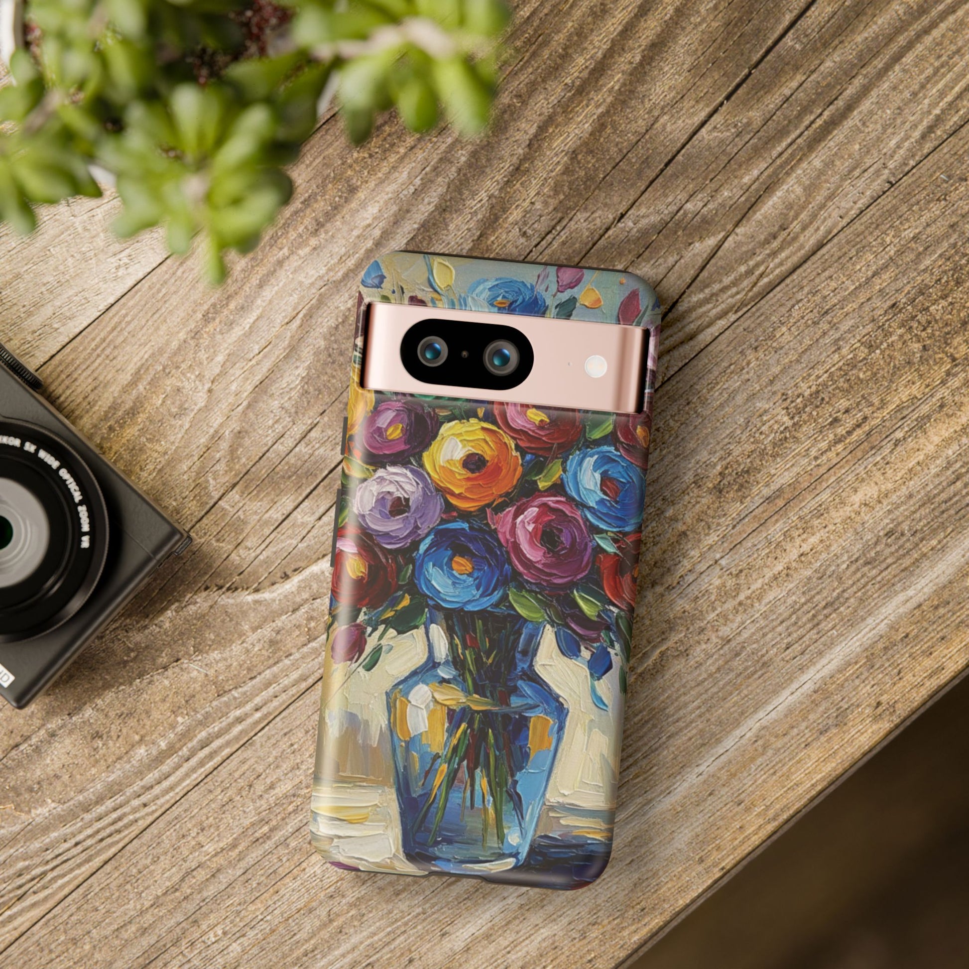 Floral Luxury Oil Painting Illusion Tough Case — Floral Art Phone Case for Art Lovers
