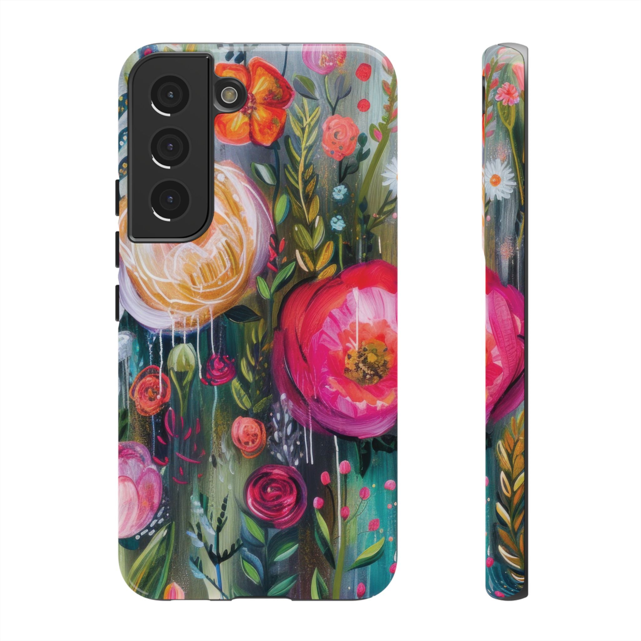 Watercolor Boho Floral Phone Case for iPhone 17 case Samsung, and Pixel | Stylish Protective Cover Gift for Her Perfect for Floral Lover