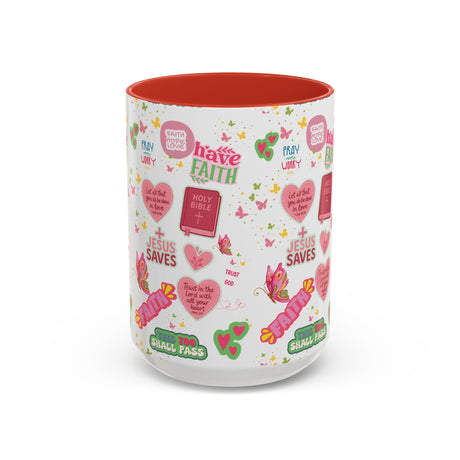 Start Your Day with Faith | Christian Mug with Bible Verse | Inspirational Gift for Christians | 11oz and 15oz Ceramic Coffee Mug Cozy Spring Mornings