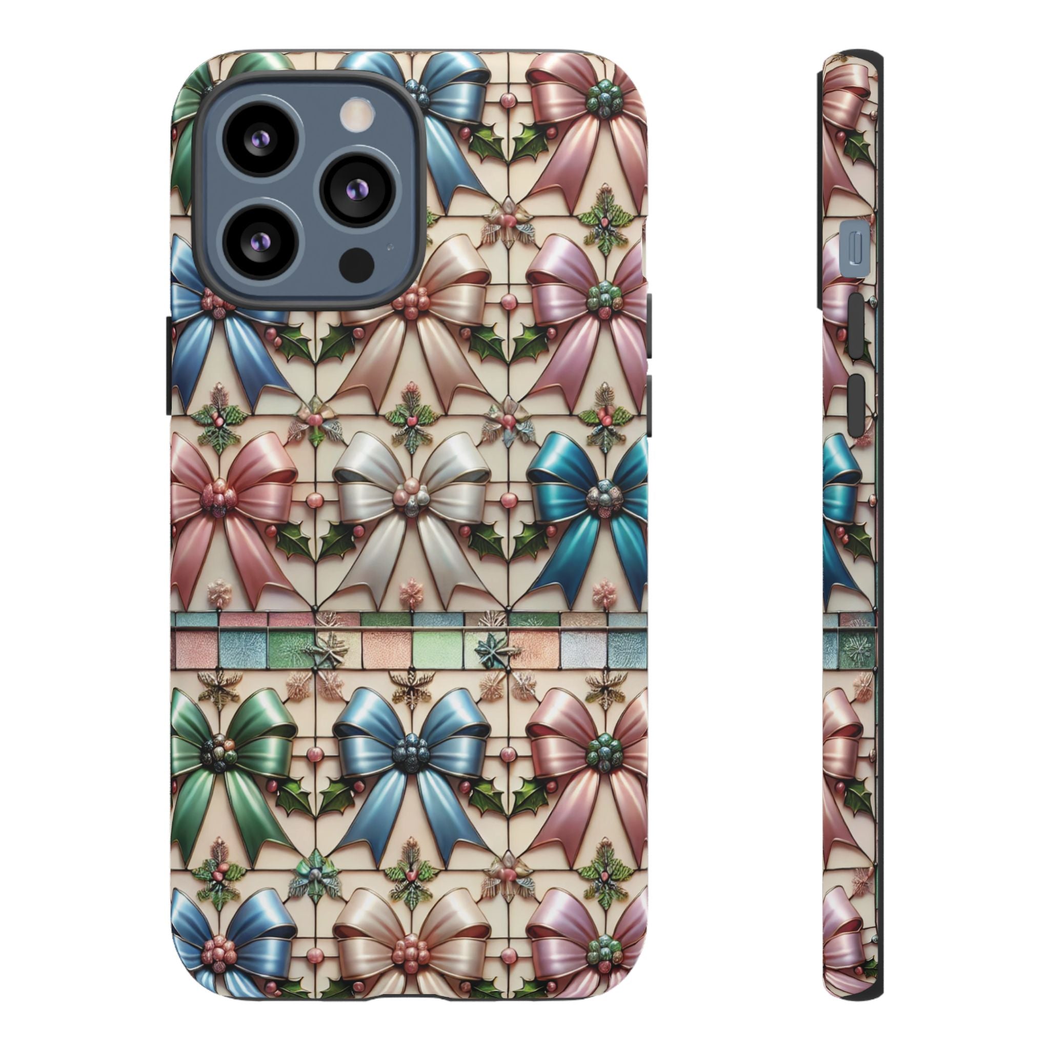 Coquette Bows Pastel Phone Case for iPhone 17 ,  15 14 13 12  21 23 Samsung, and Pixel | Stylish Protective Cover Gift for Her Perfect for Floral Lover