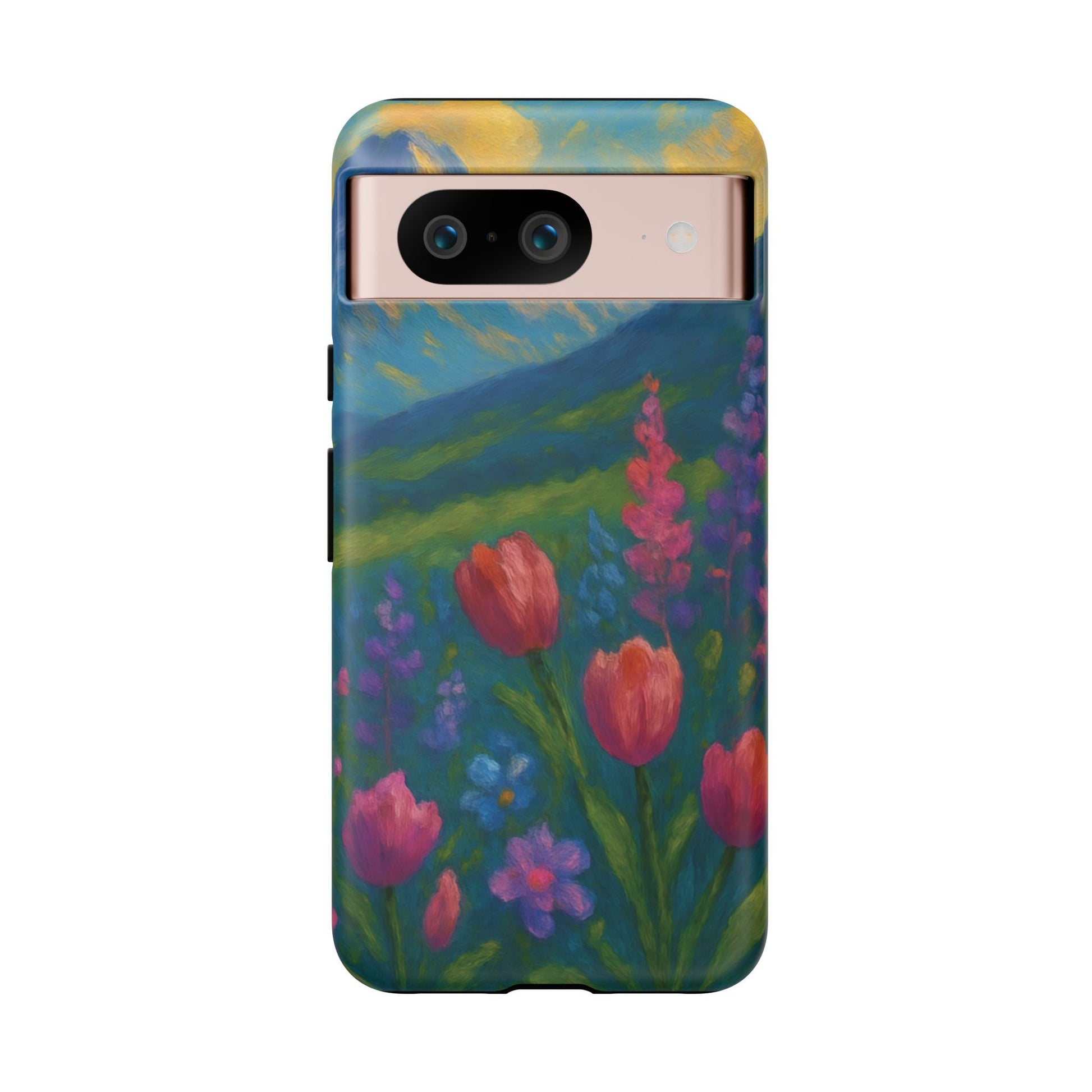 Mountains Wildflowers Phone Case | Vibrant Botanical Floral Design | Nature-Inspired Protective Cover for iPhone & Samsung | Trendy Aesthetic Gift Idea